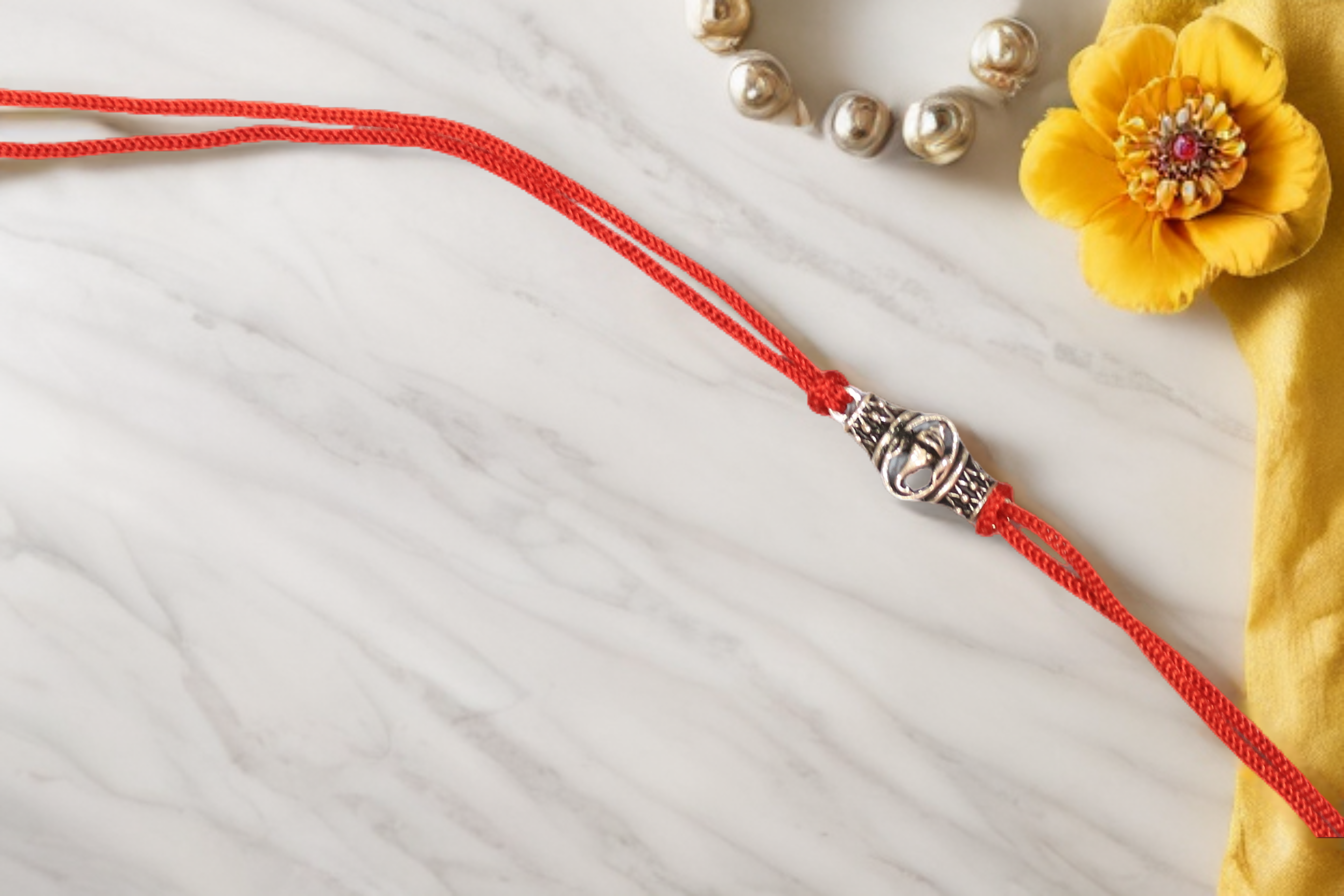 Shree Ganesha Silver Rakhi