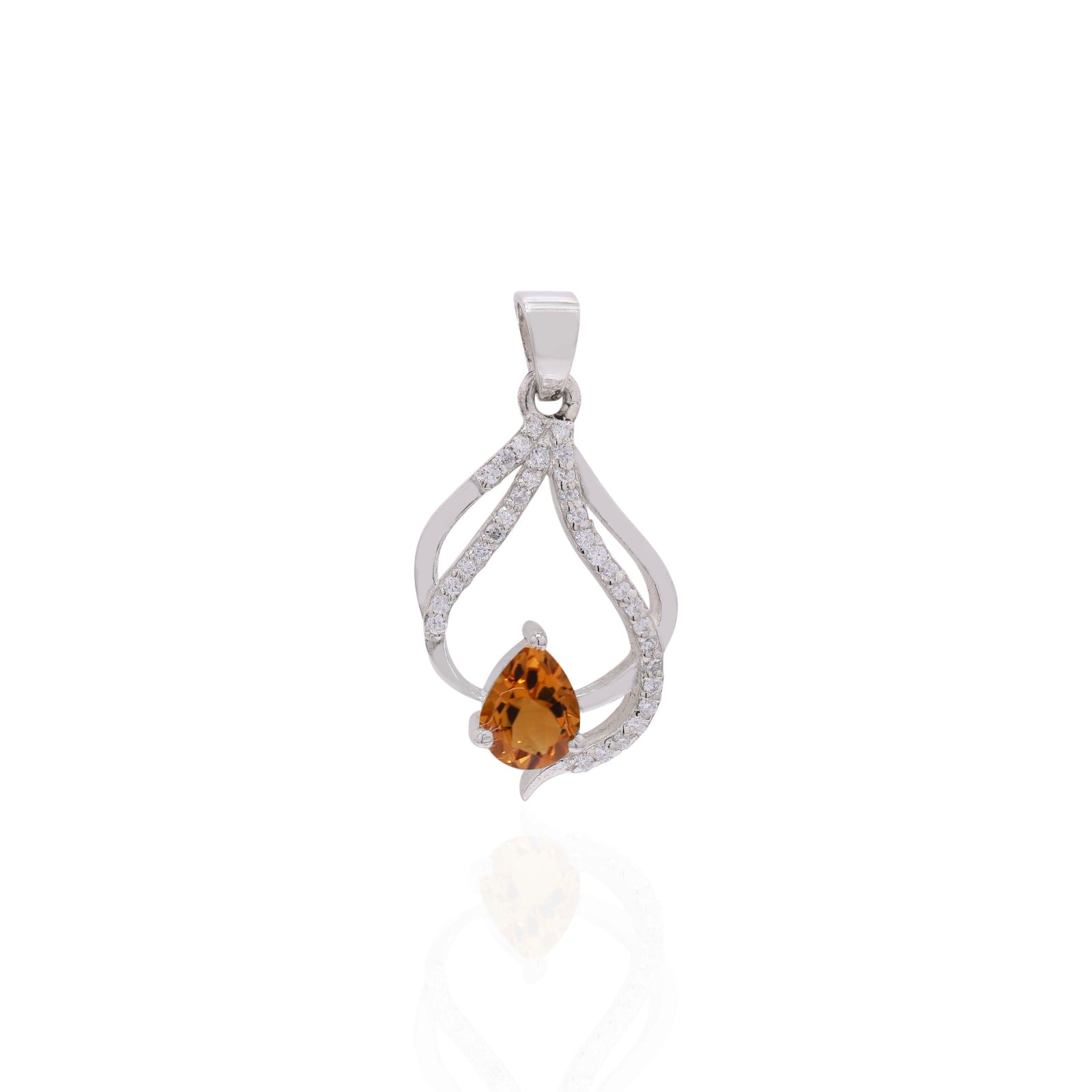 Citrine Spark Pendant Set