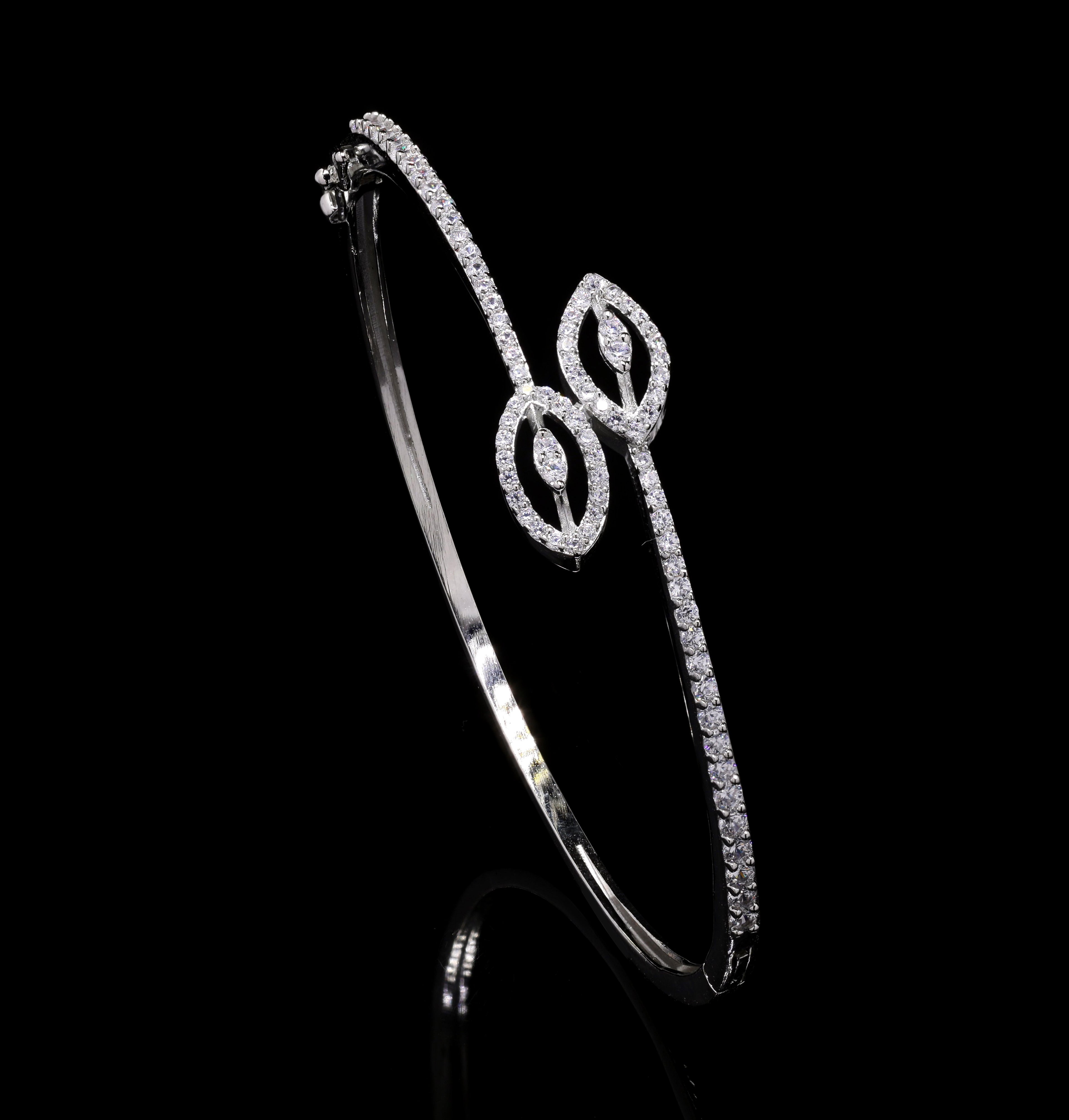 Silver Leaf Bracelet