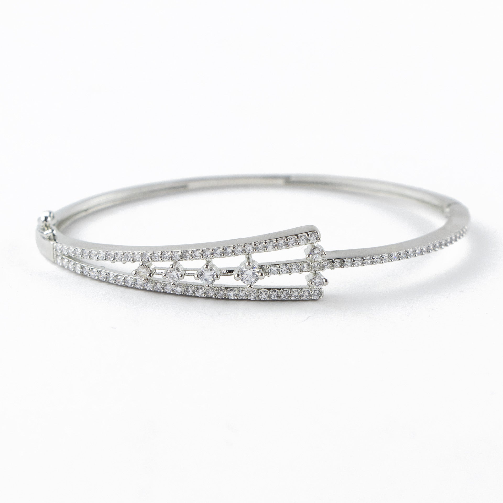 Modern Art Silver Bracelet