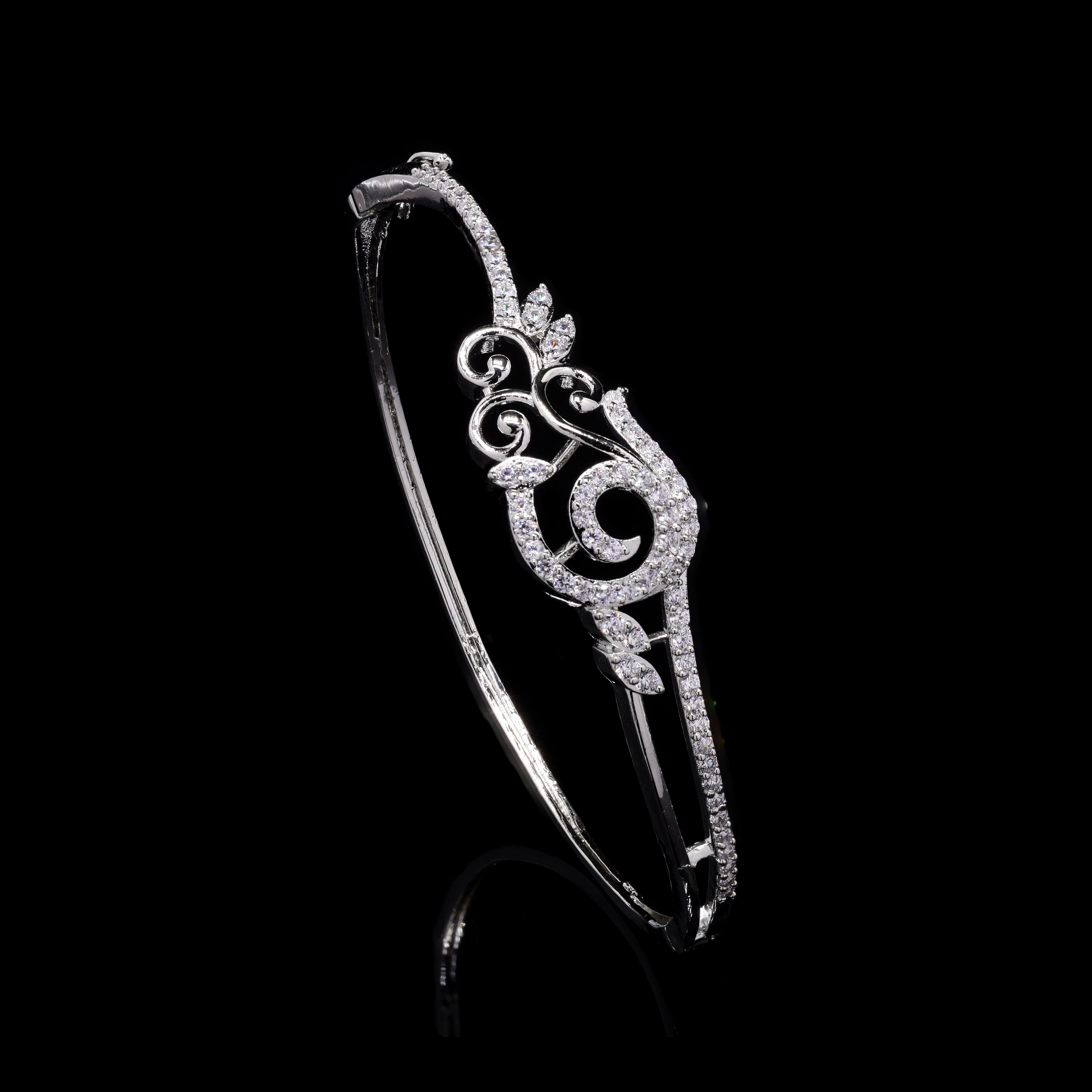 Ocean Ripple Silver Bracelet