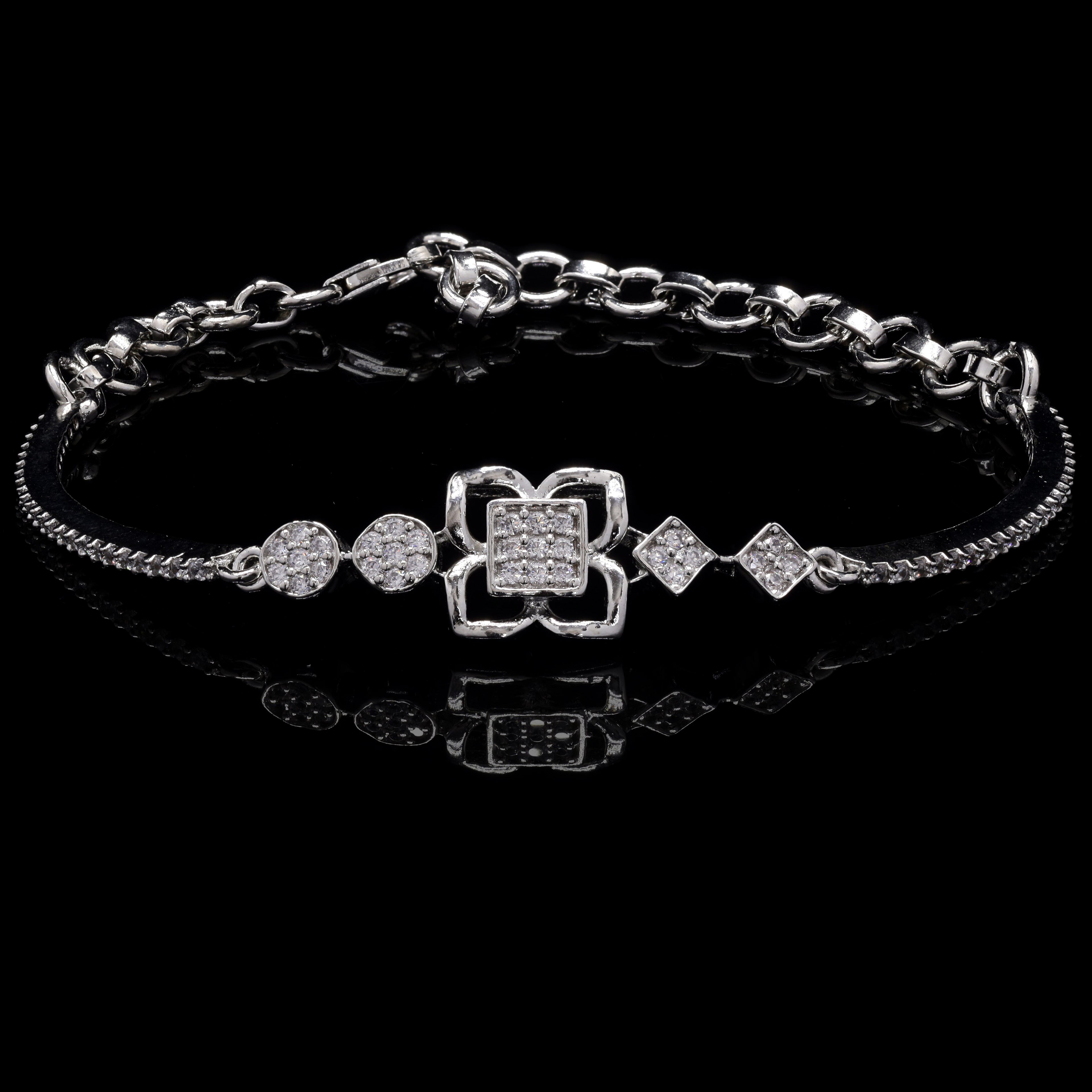 Blossom Charm Silver Bracelet