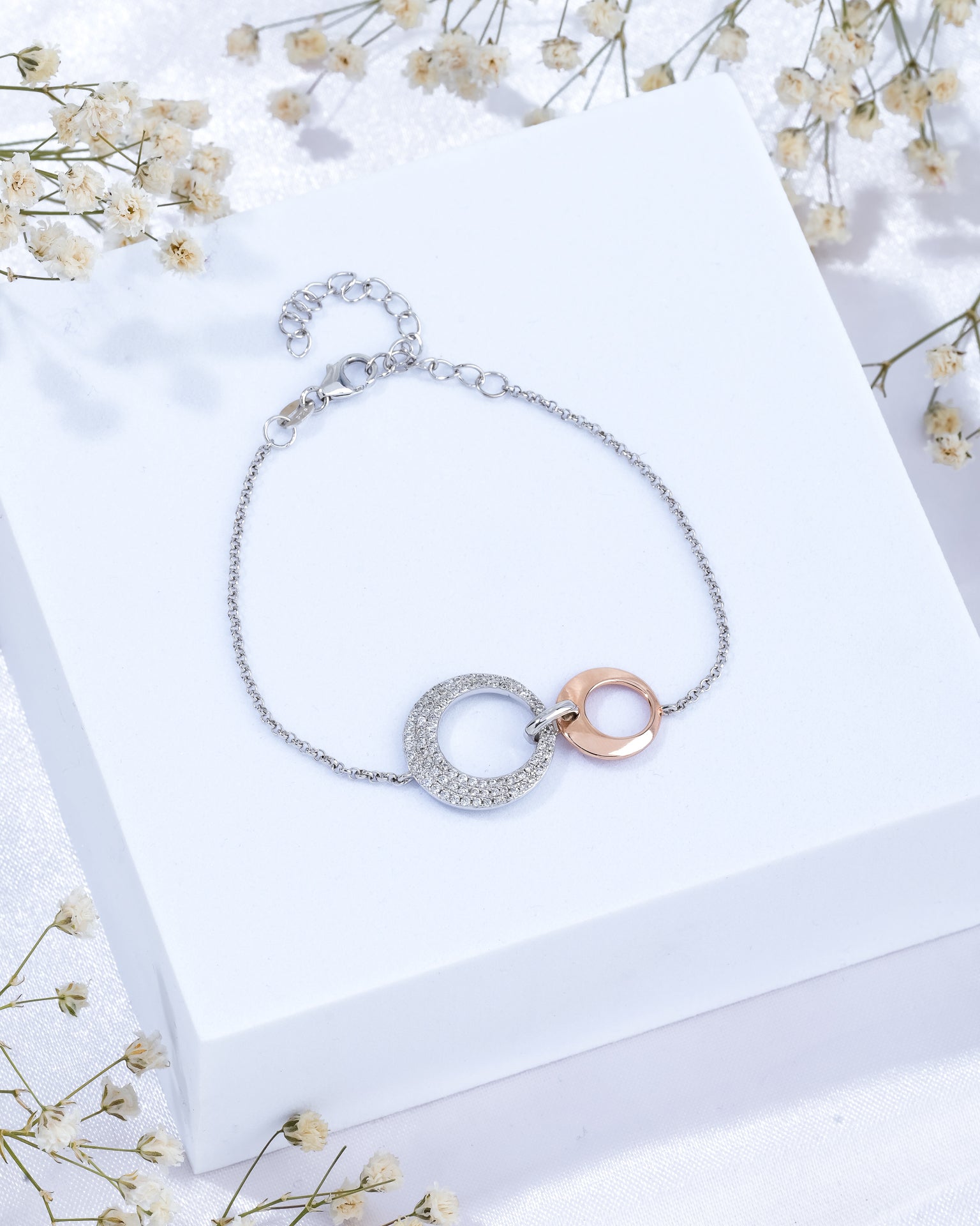 Orbit Duo Silver Bracelet