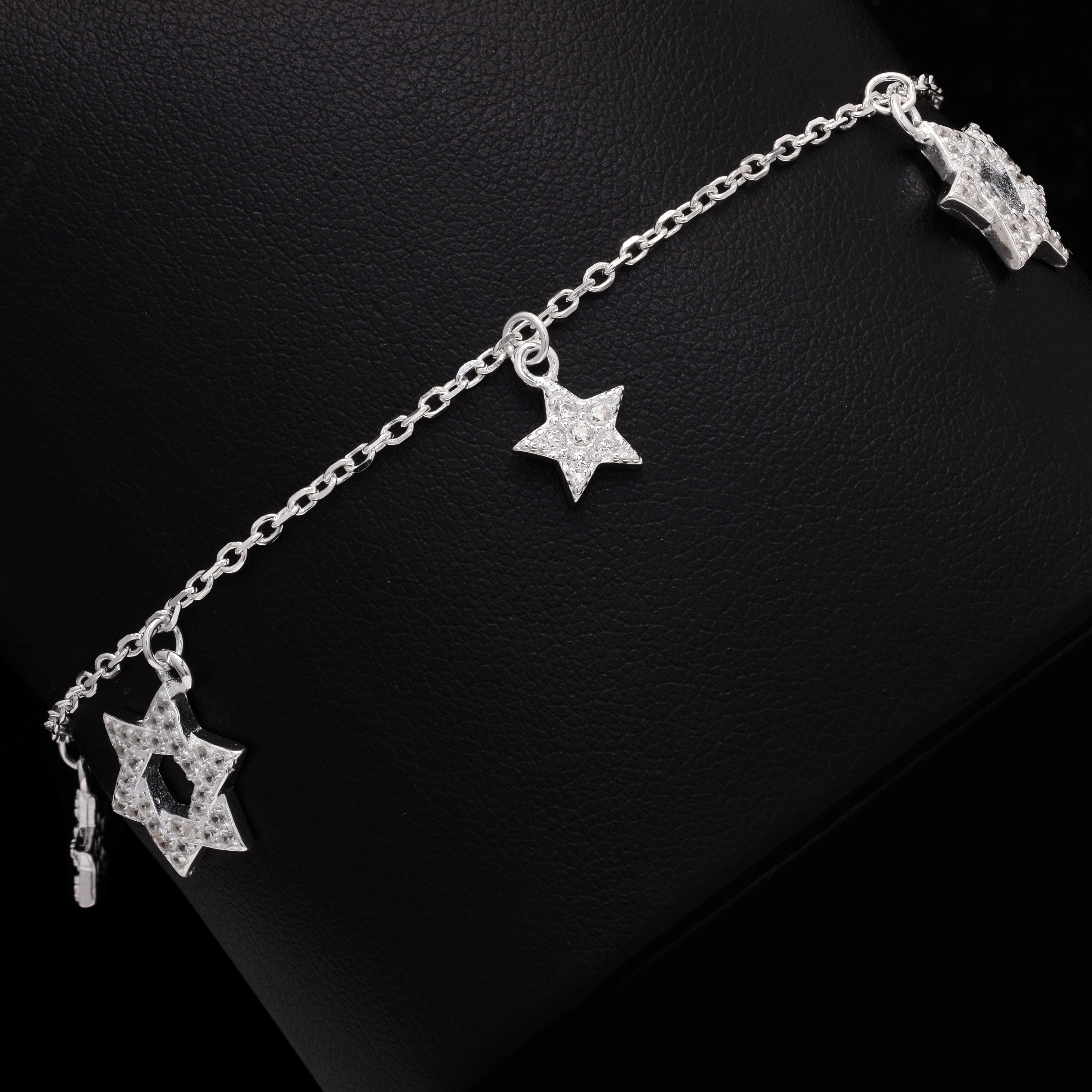 Twinkling Stars Silver Bracelet