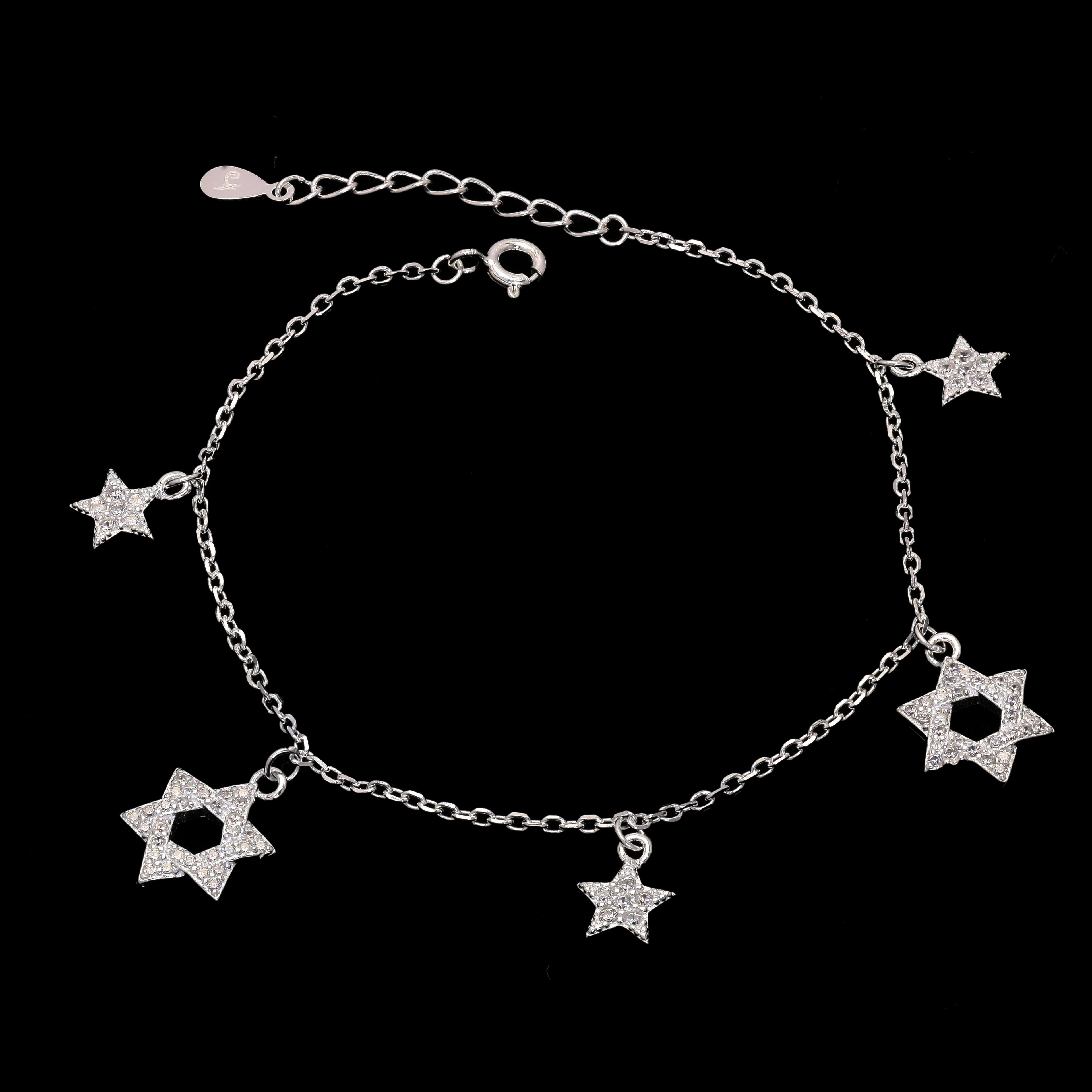 Twinkling Stars Silver Bracelet