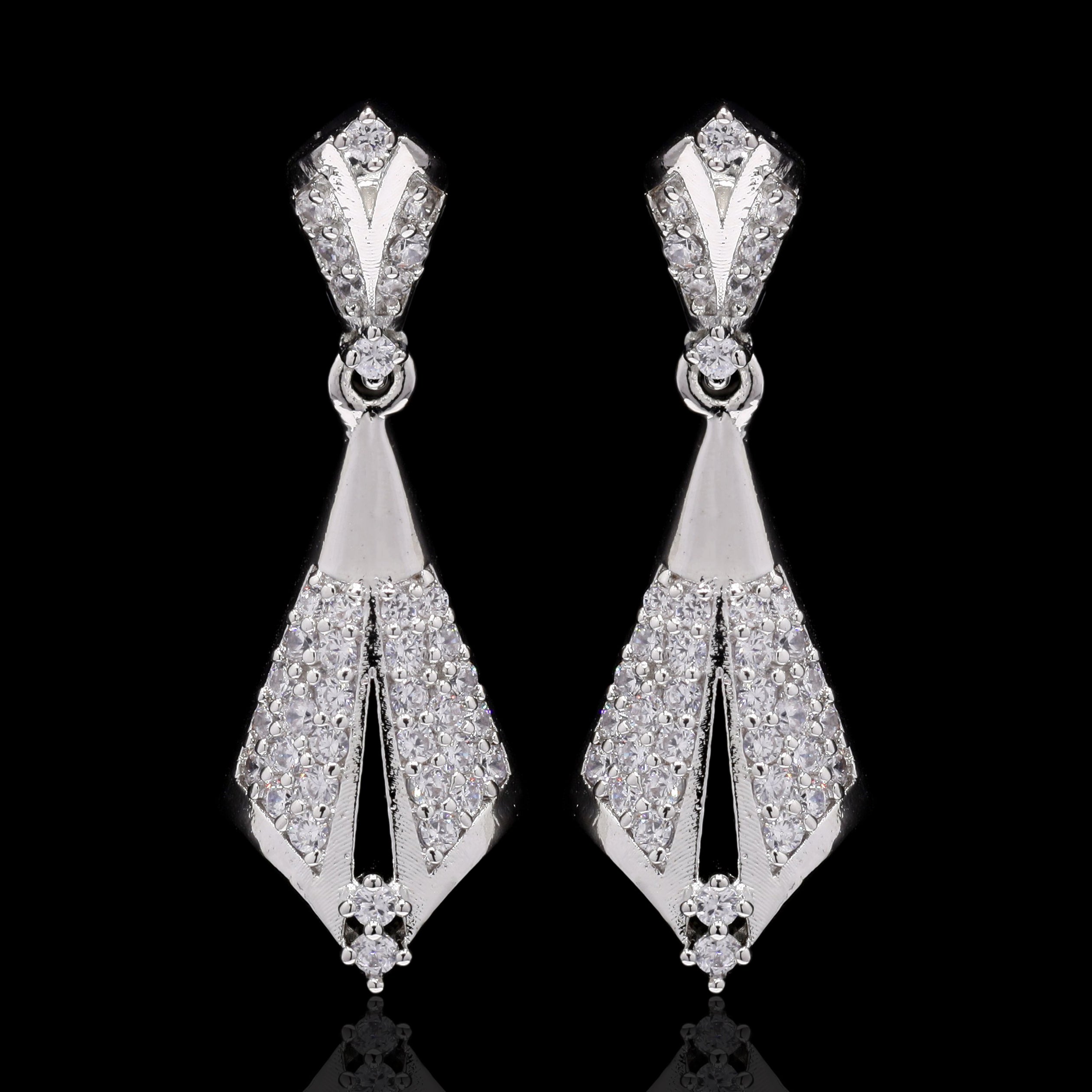 Wrap Around Silver Earrings