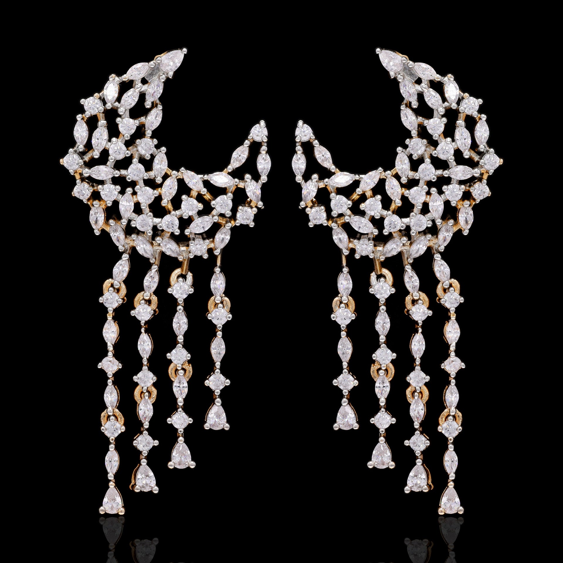 Lunar Luxe Silver Earrings