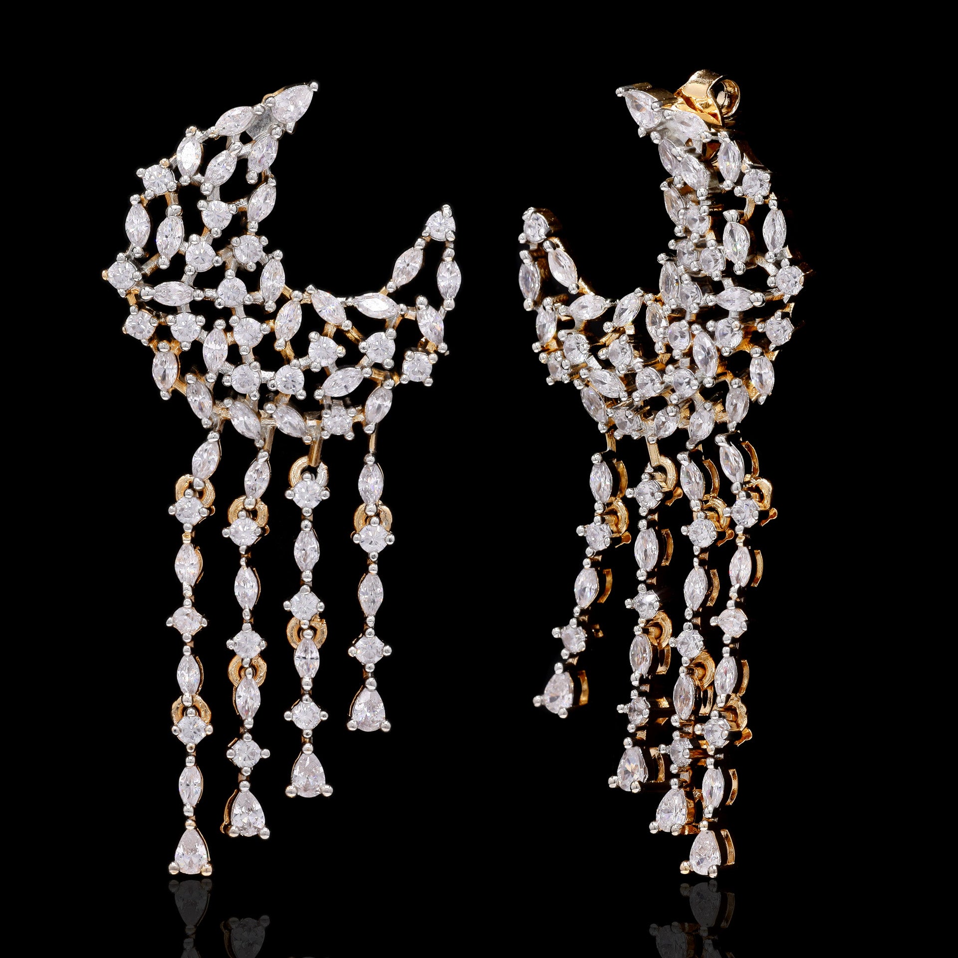 Lunar Luxe Silver Earrings