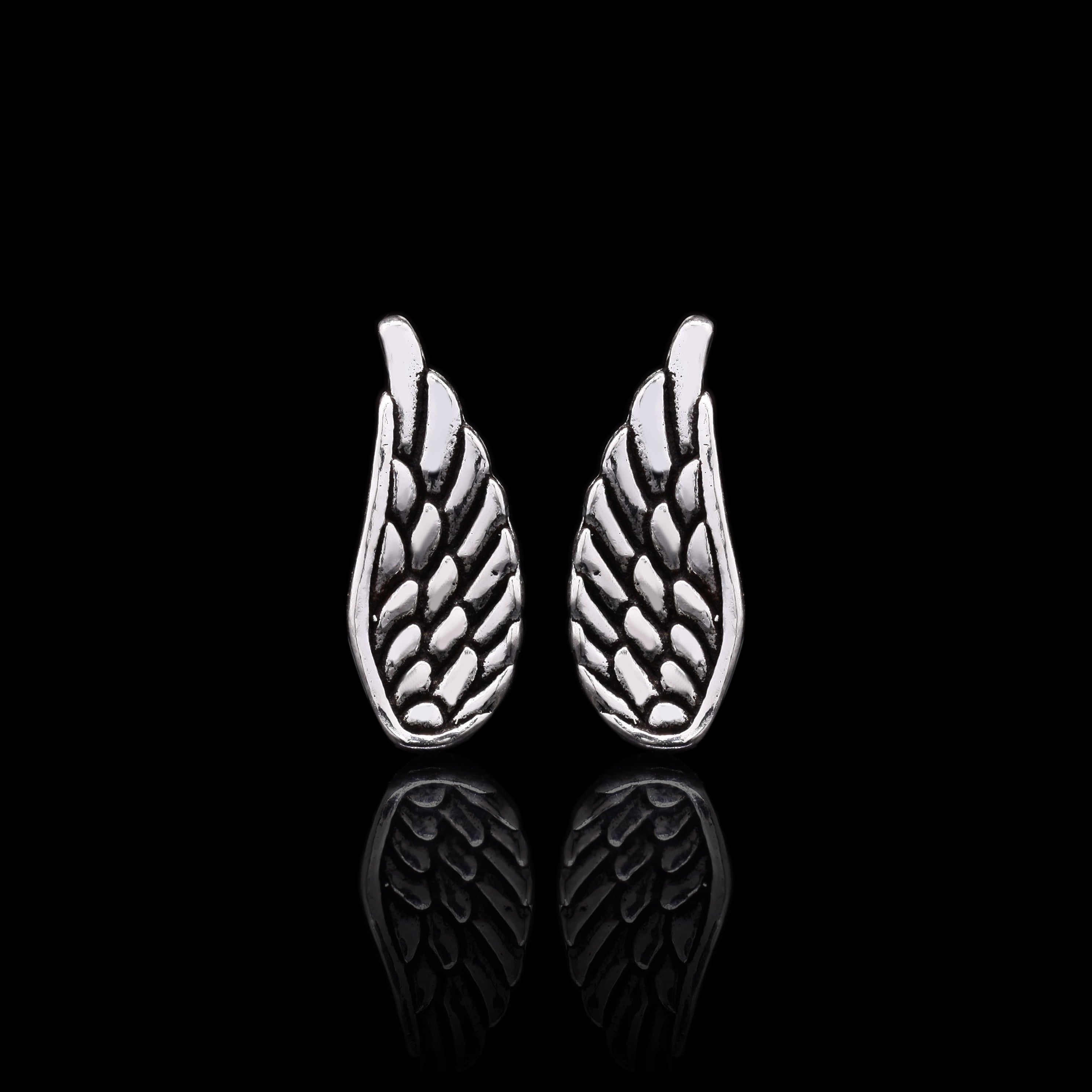 Silver Wings Studs