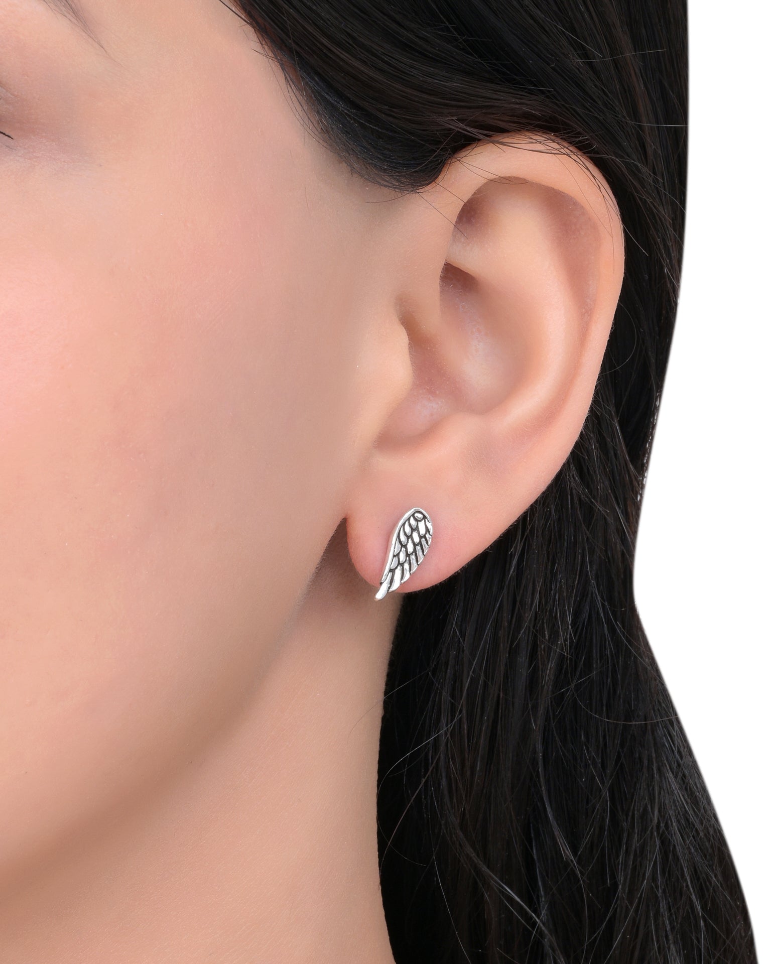 Silver Wings Studs