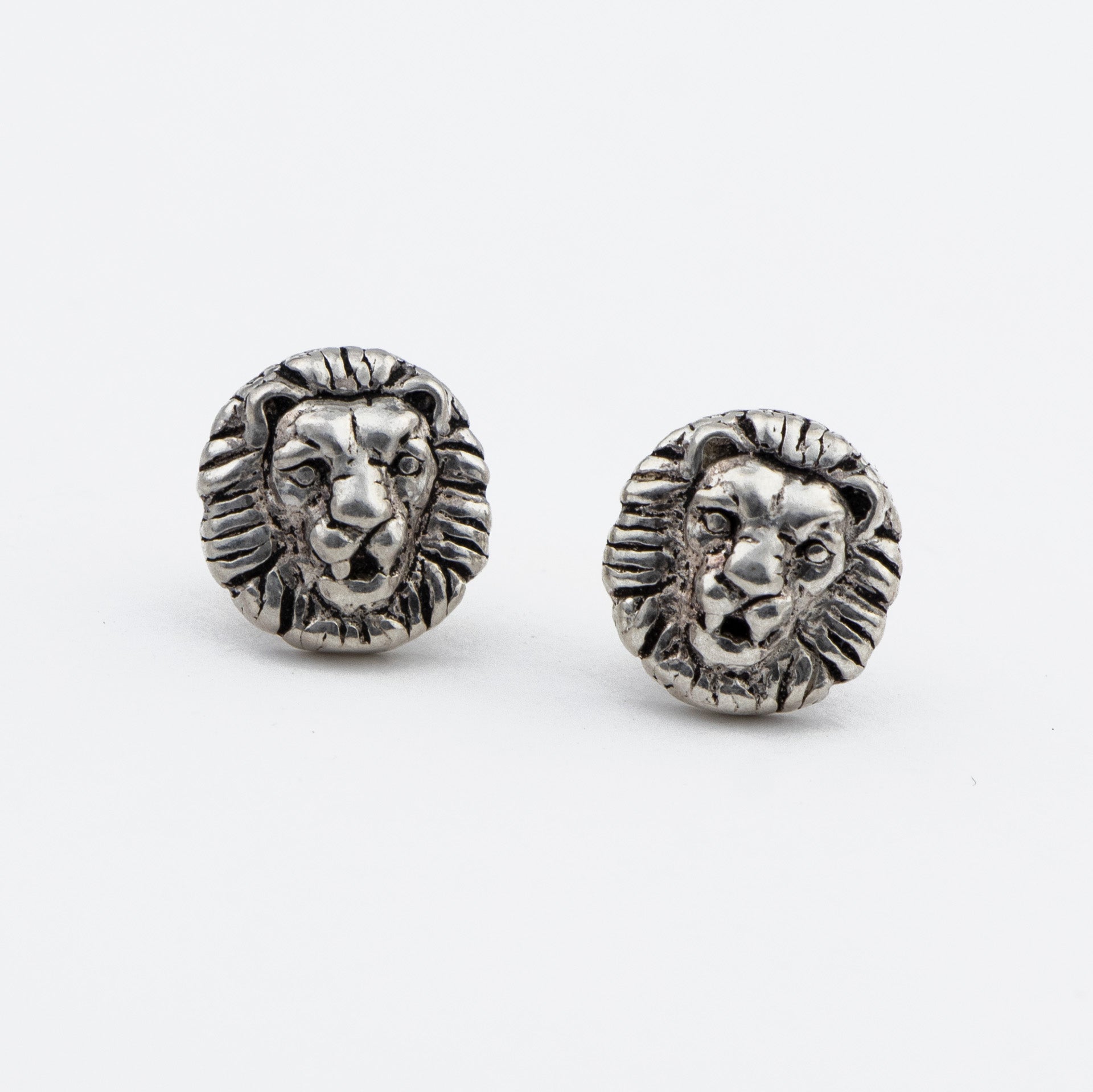 Fearless Lion Silver Studs
