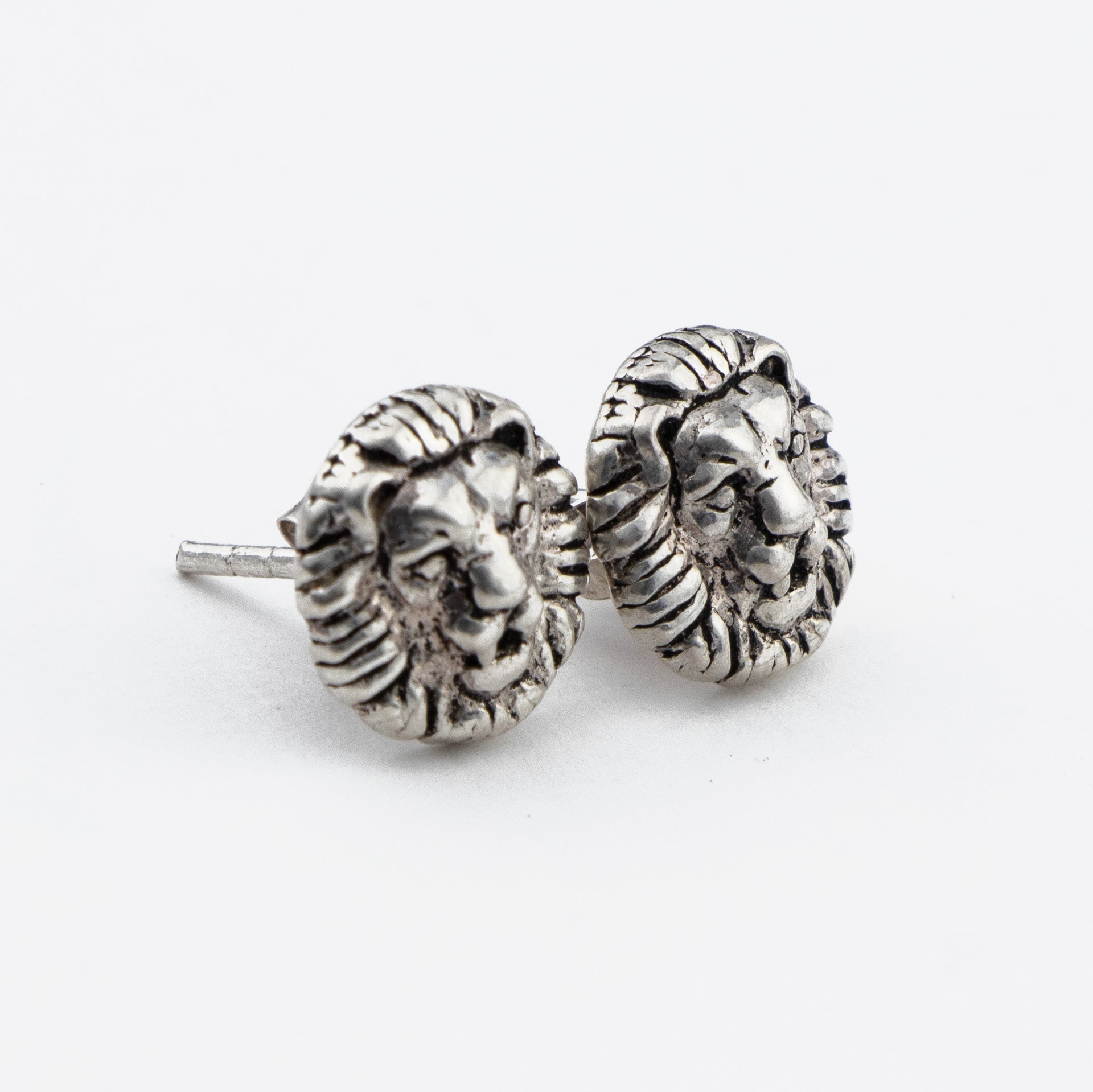 Fearless Lion Silver Studs
