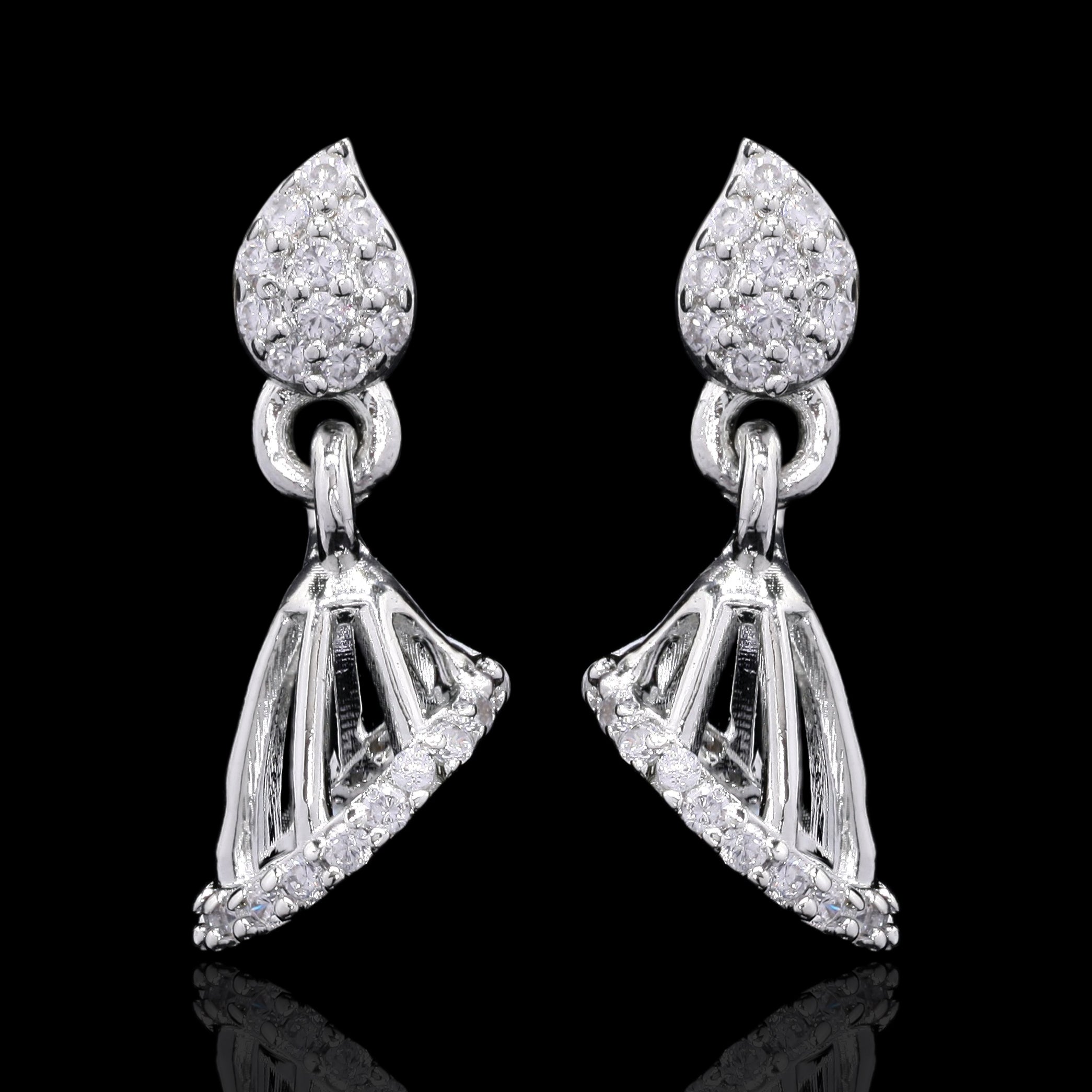 Noor Silver Jhumki