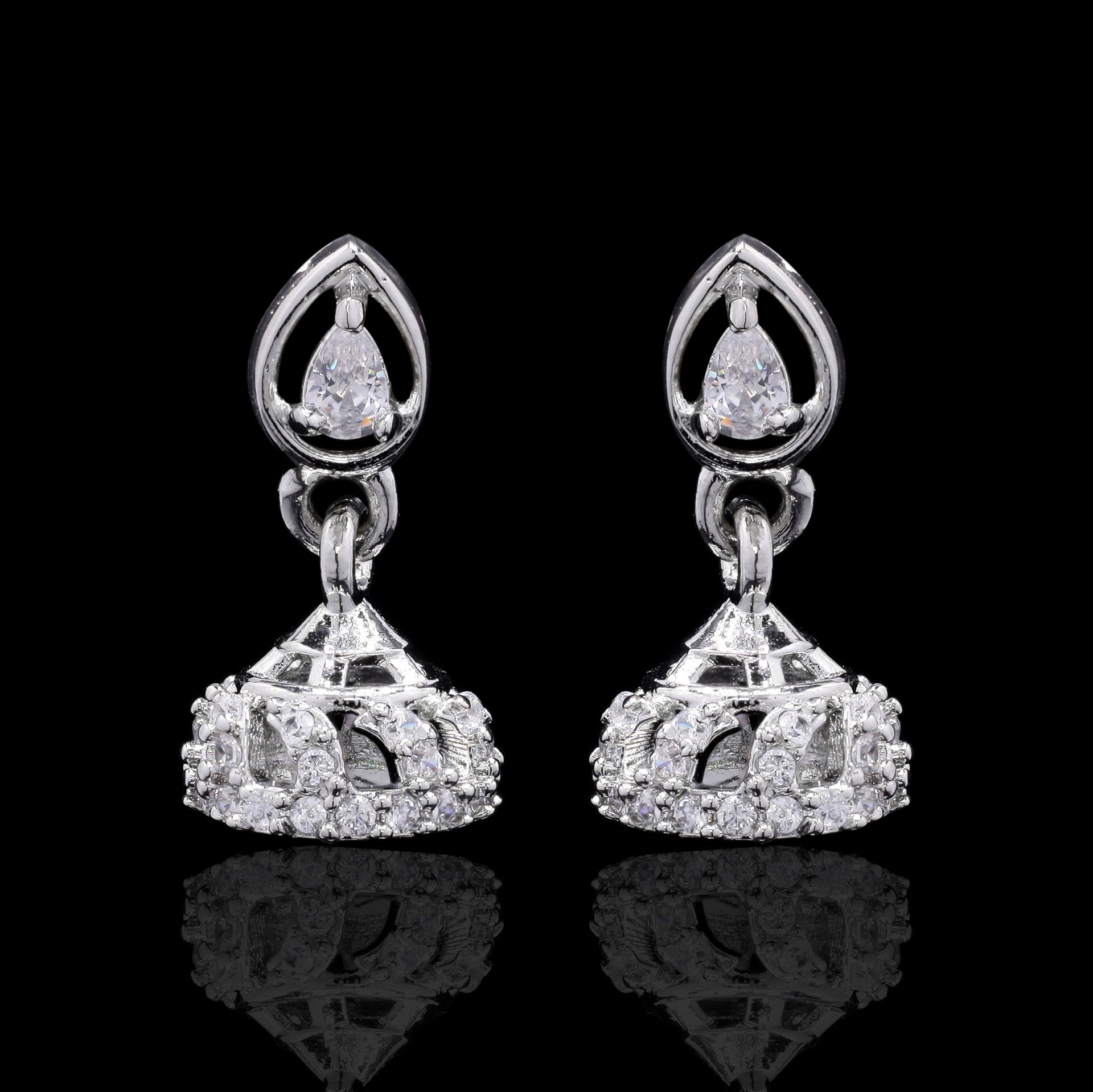 Raat Rani Silver Jhumki