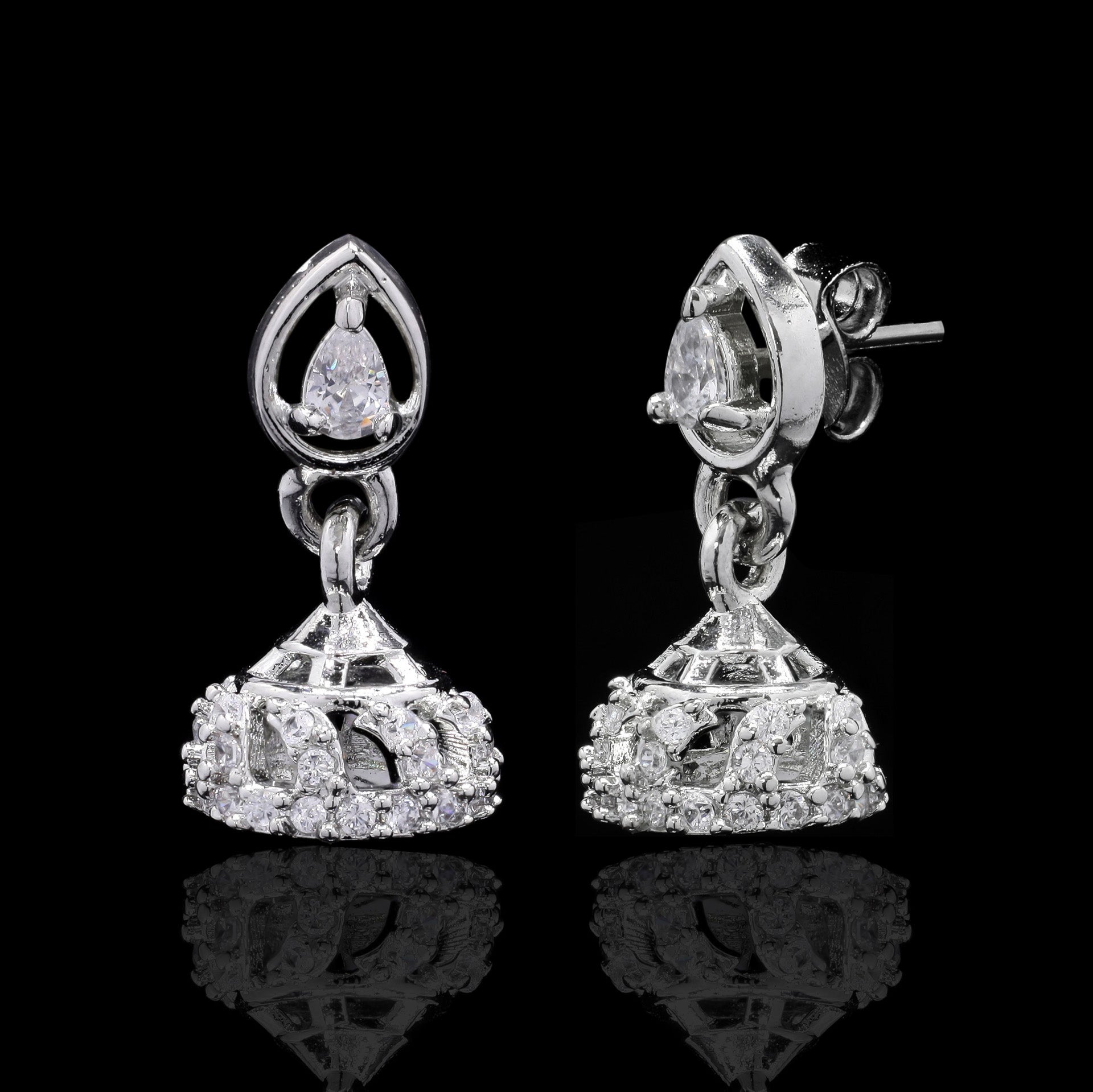 Raat Rani Silver Jhumki