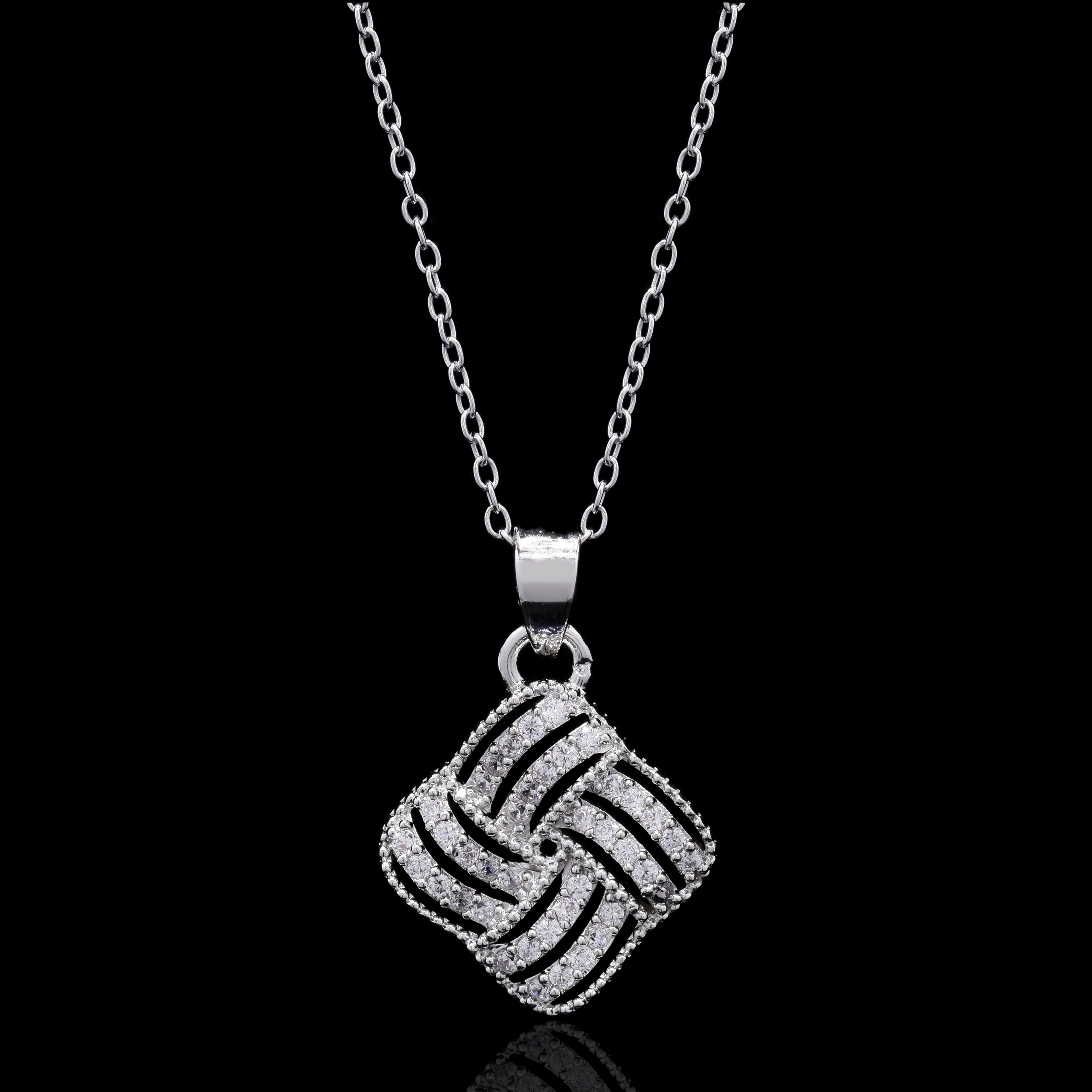 Ribbon Twirl Pendant Set