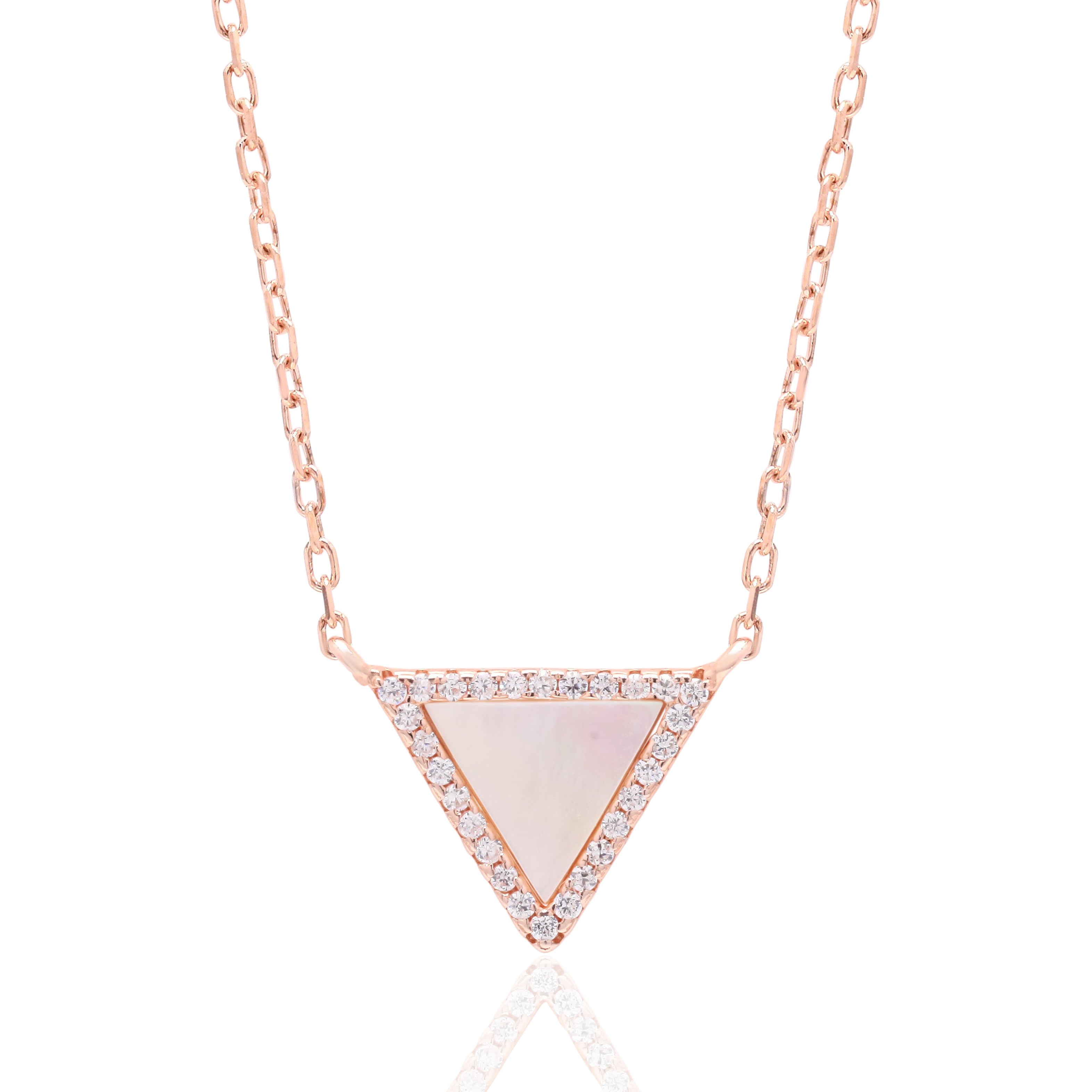 Starlight Triangle Silver Pendant