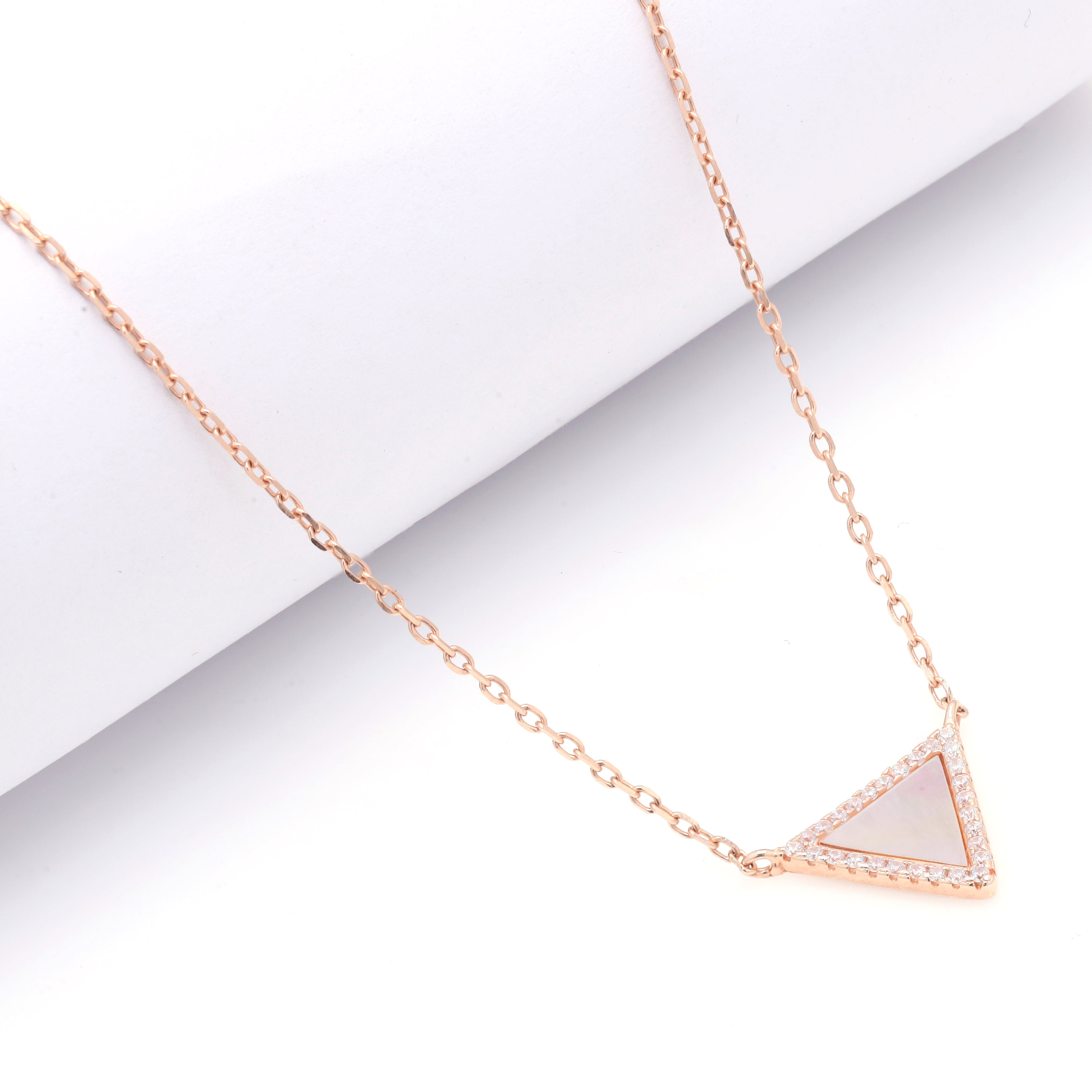 Starlight Triangle Silver Pendant