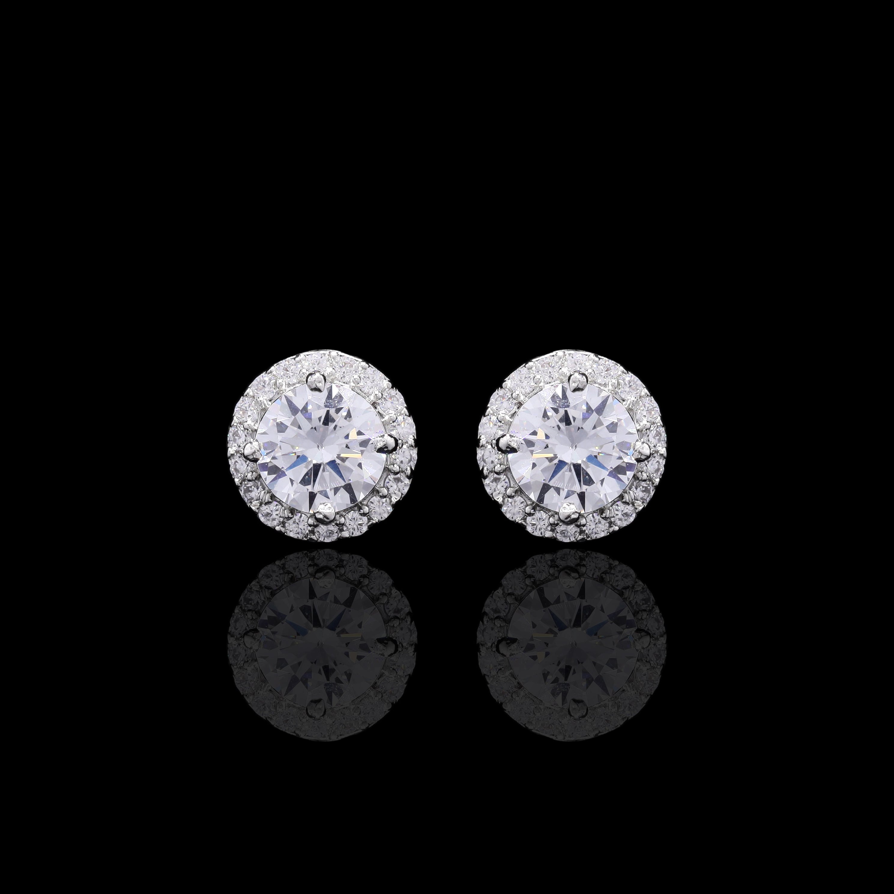 Solitaire Glow Silver Pendant Set