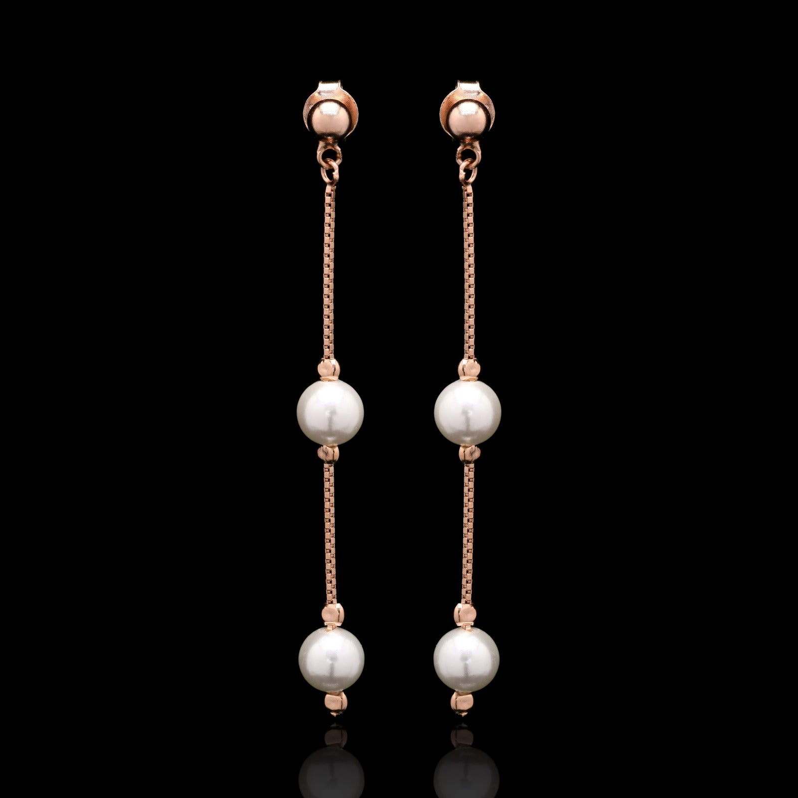 Pearl Cascade Silver Pendant Set