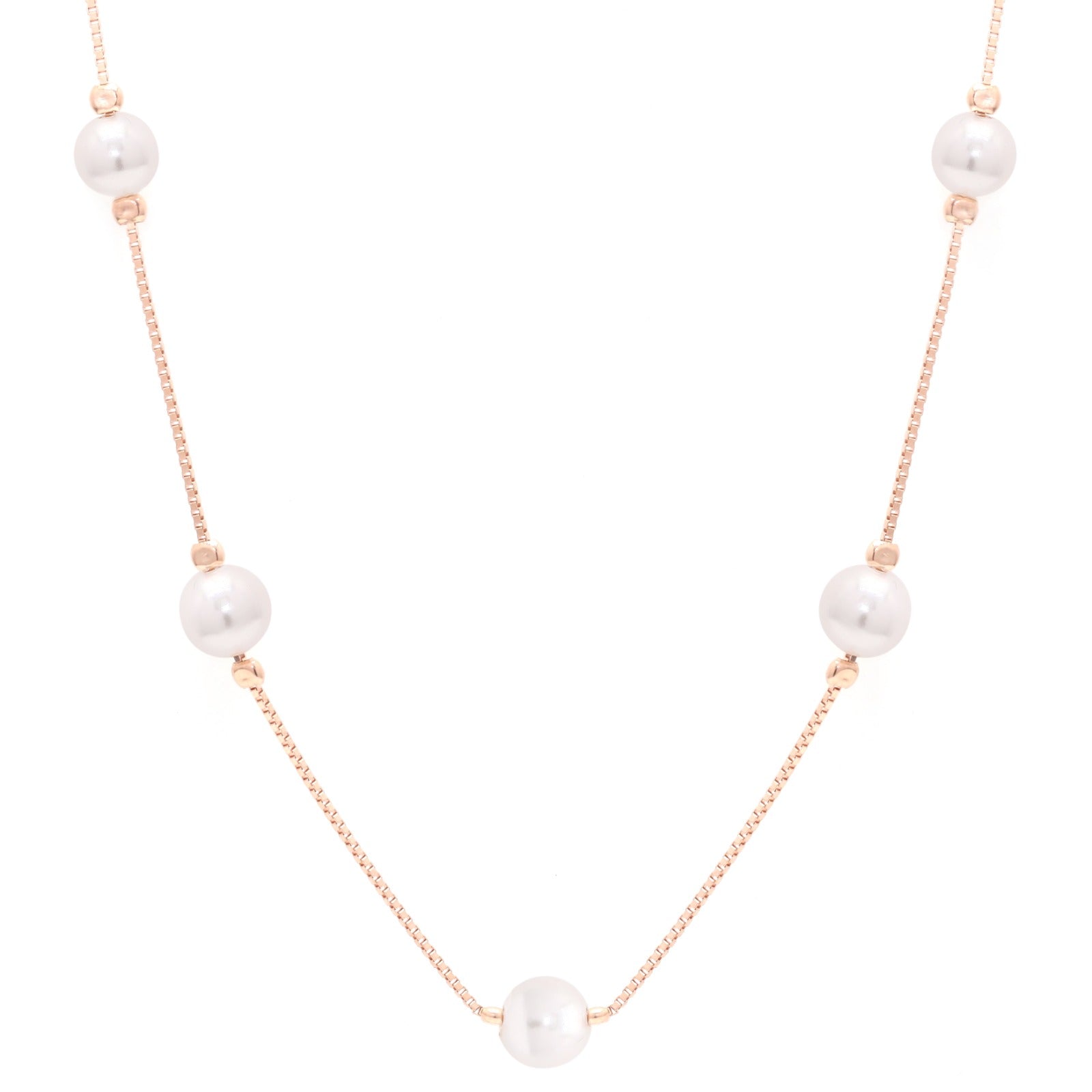 Pearl Cascade Silver Pendant Set