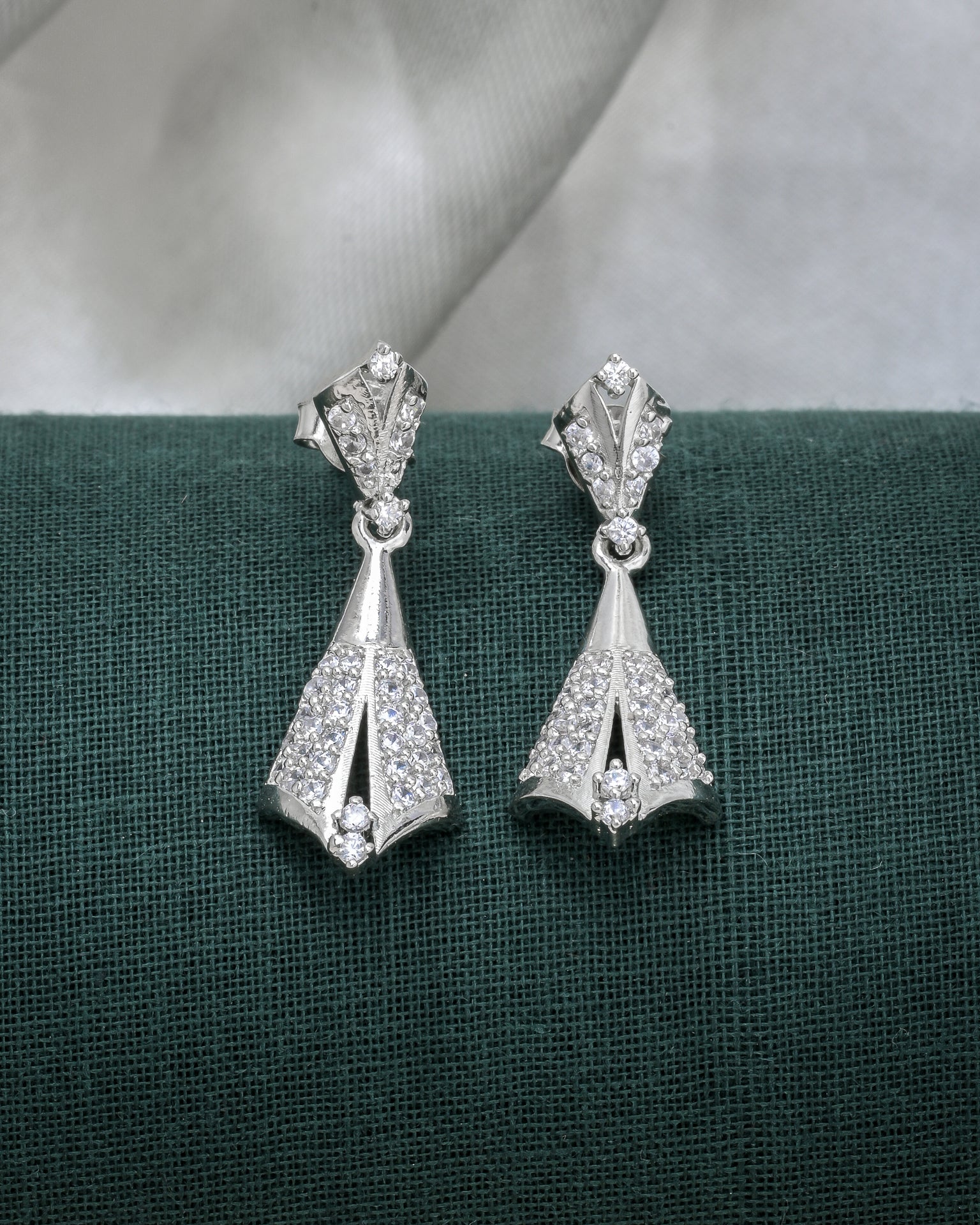 Wrap Around Silver Earrings