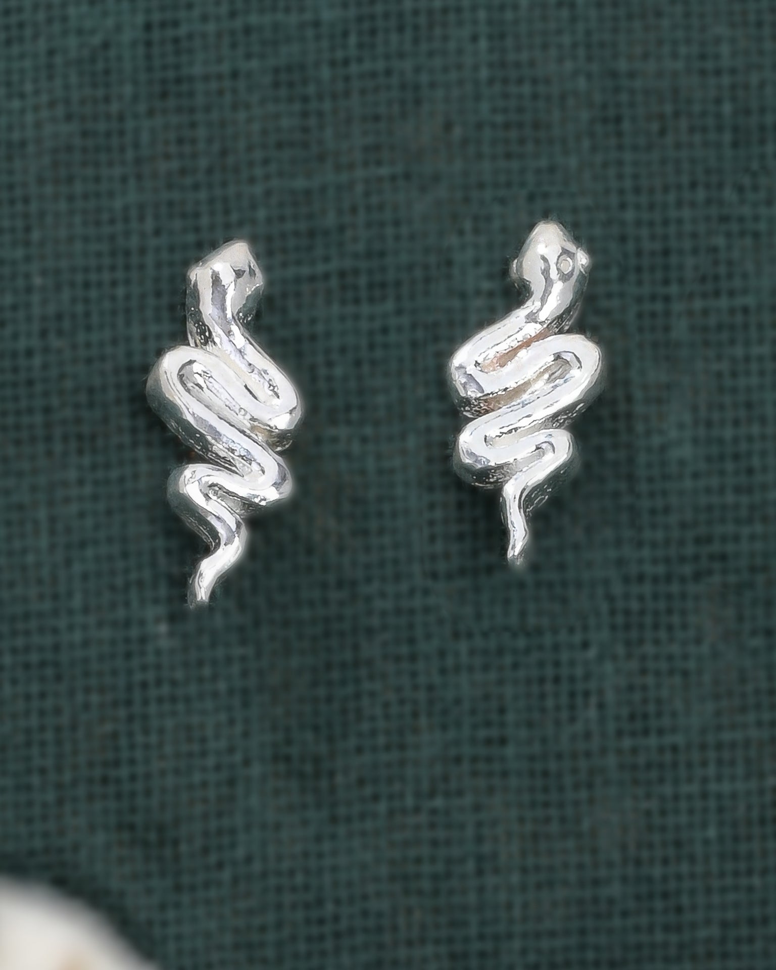 Sassy Snake Silver Studs