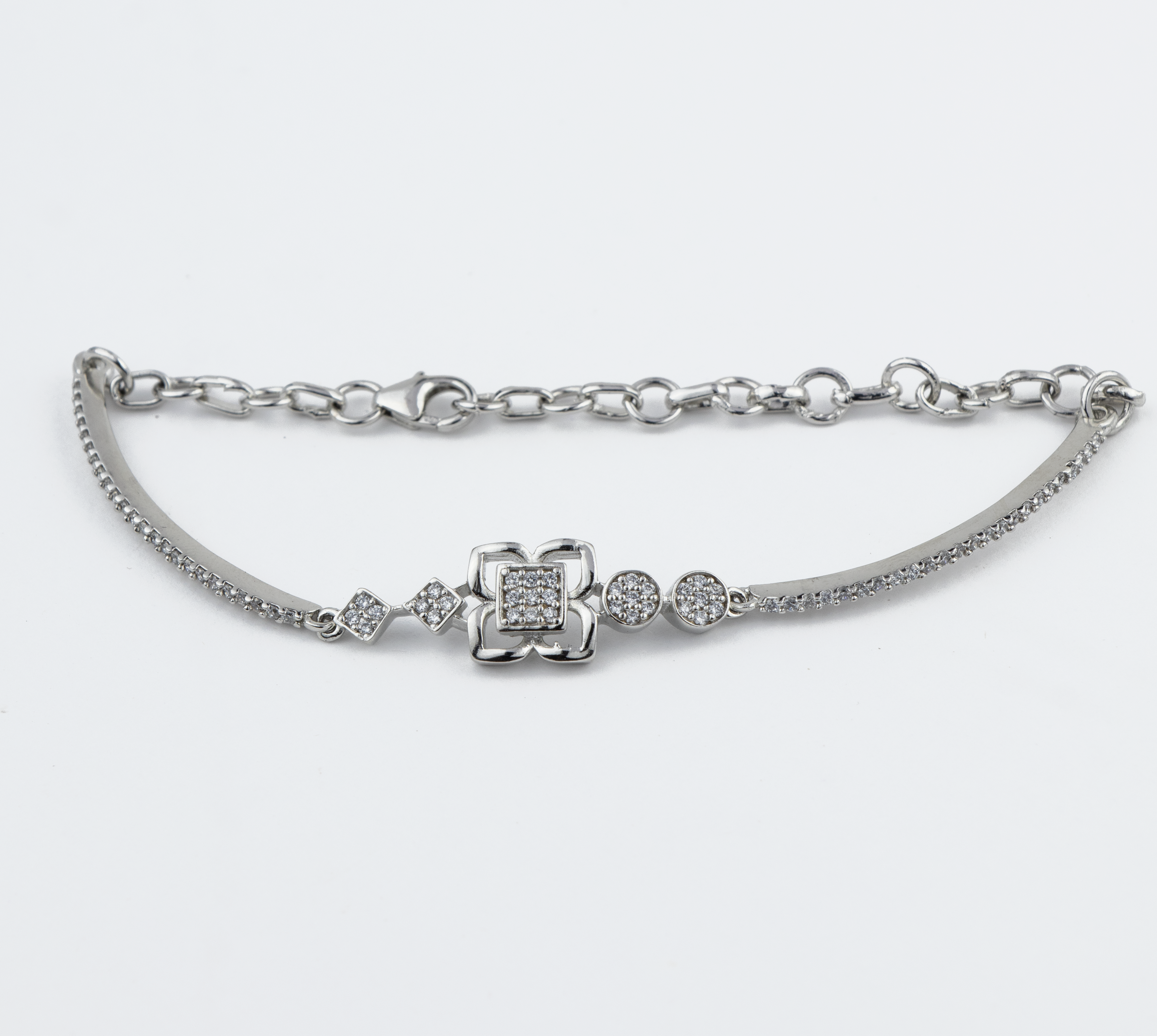 Blossom Charm Silver Bracelet