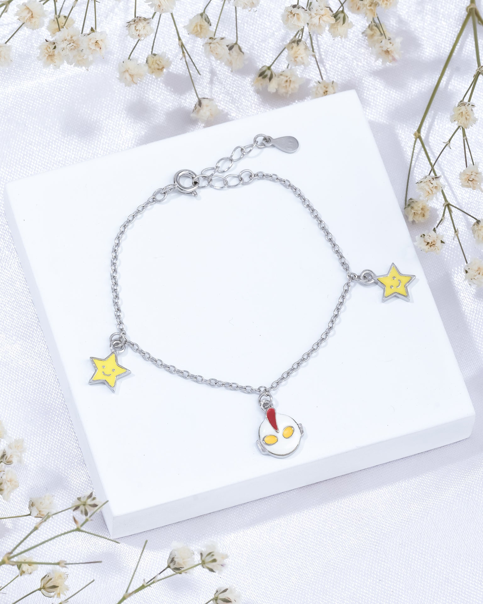 Superhero Kids Charm Silver Bracelet
