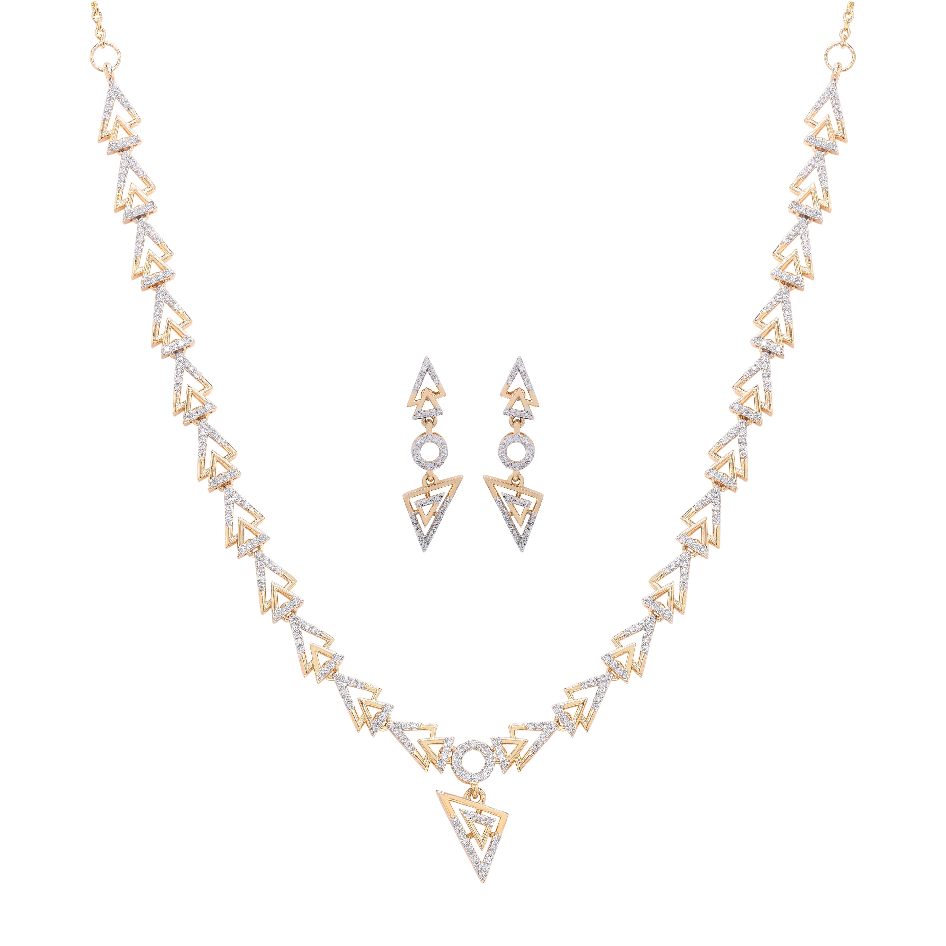 Aurora Silver Necklace Set