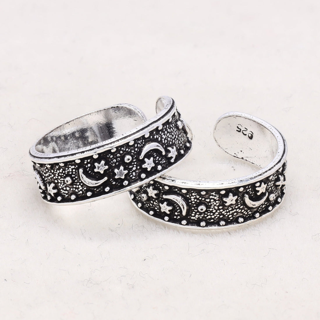 Celestial Silver Toe Rings