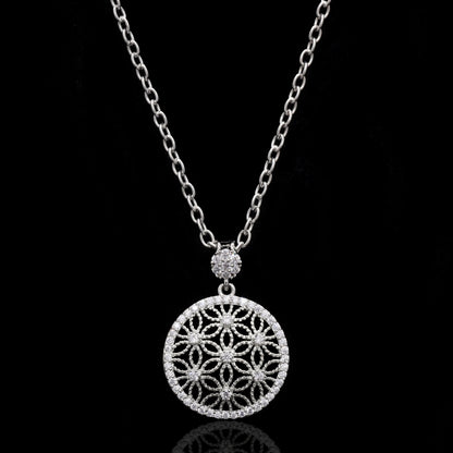 Aurora Mesh Silver Pendant