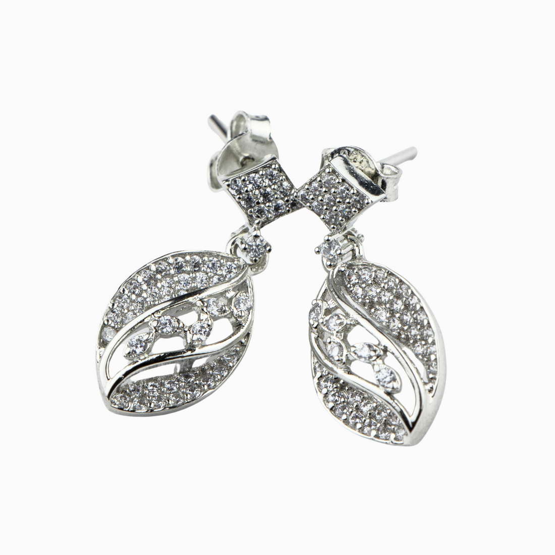 Silver Leaf Earrings