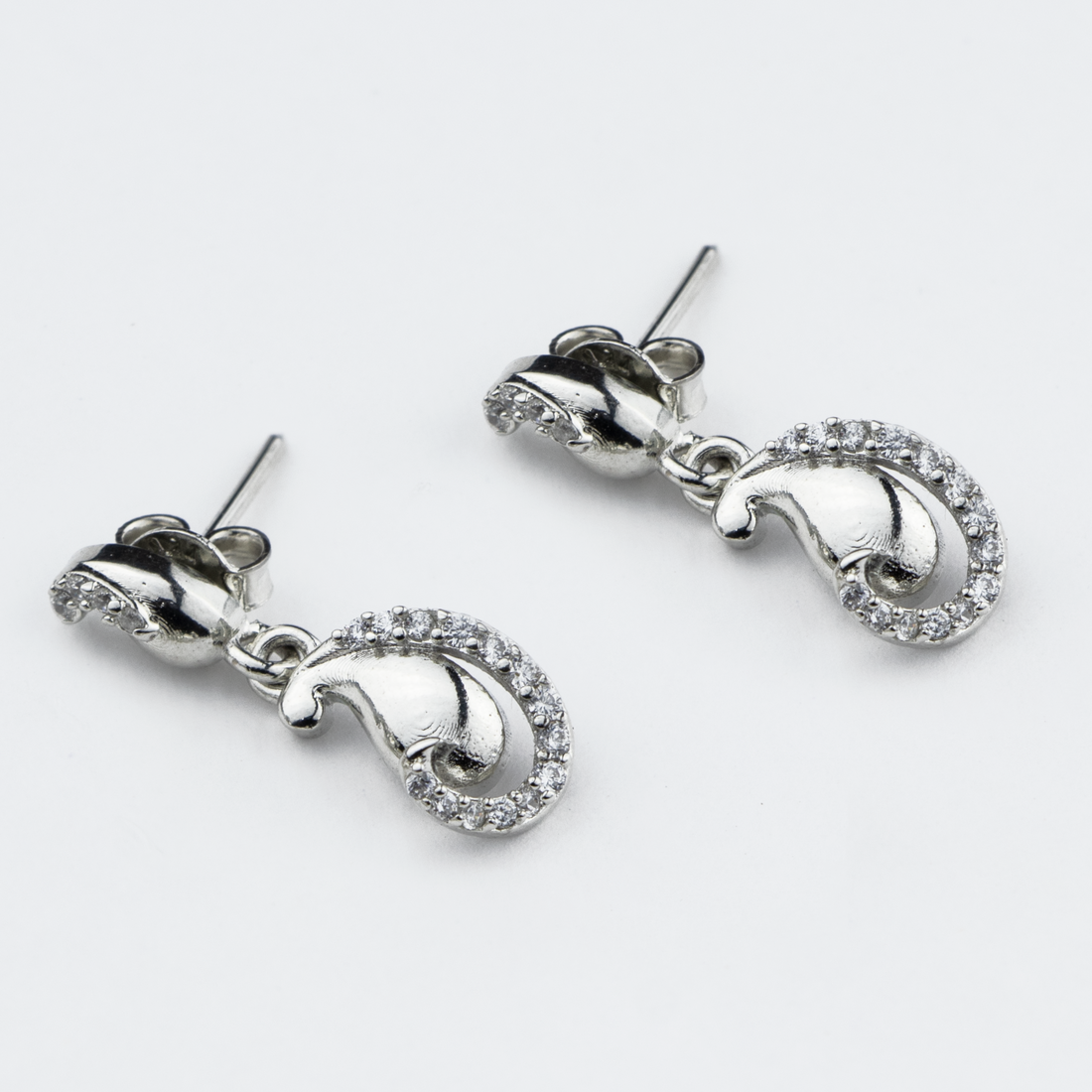 Dainty Drops Silver Earrings