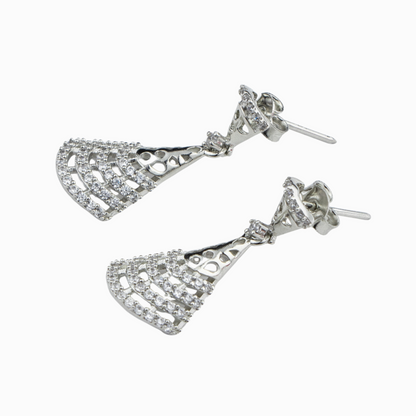 Bold Statement Silver Earrings