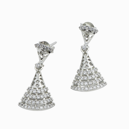 Bold Statement Silver Earrings