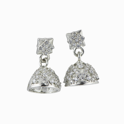 Naaz Silver Jhumki