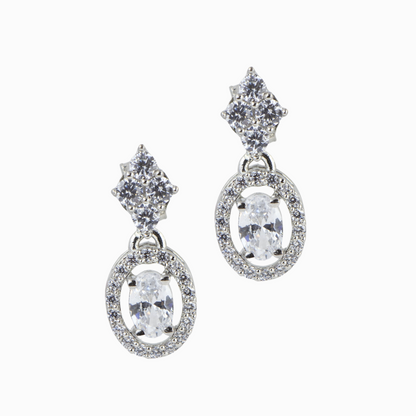 Timeless Oval Silver Earrings