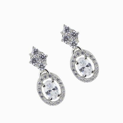 Timeless Oval Silver Earrings