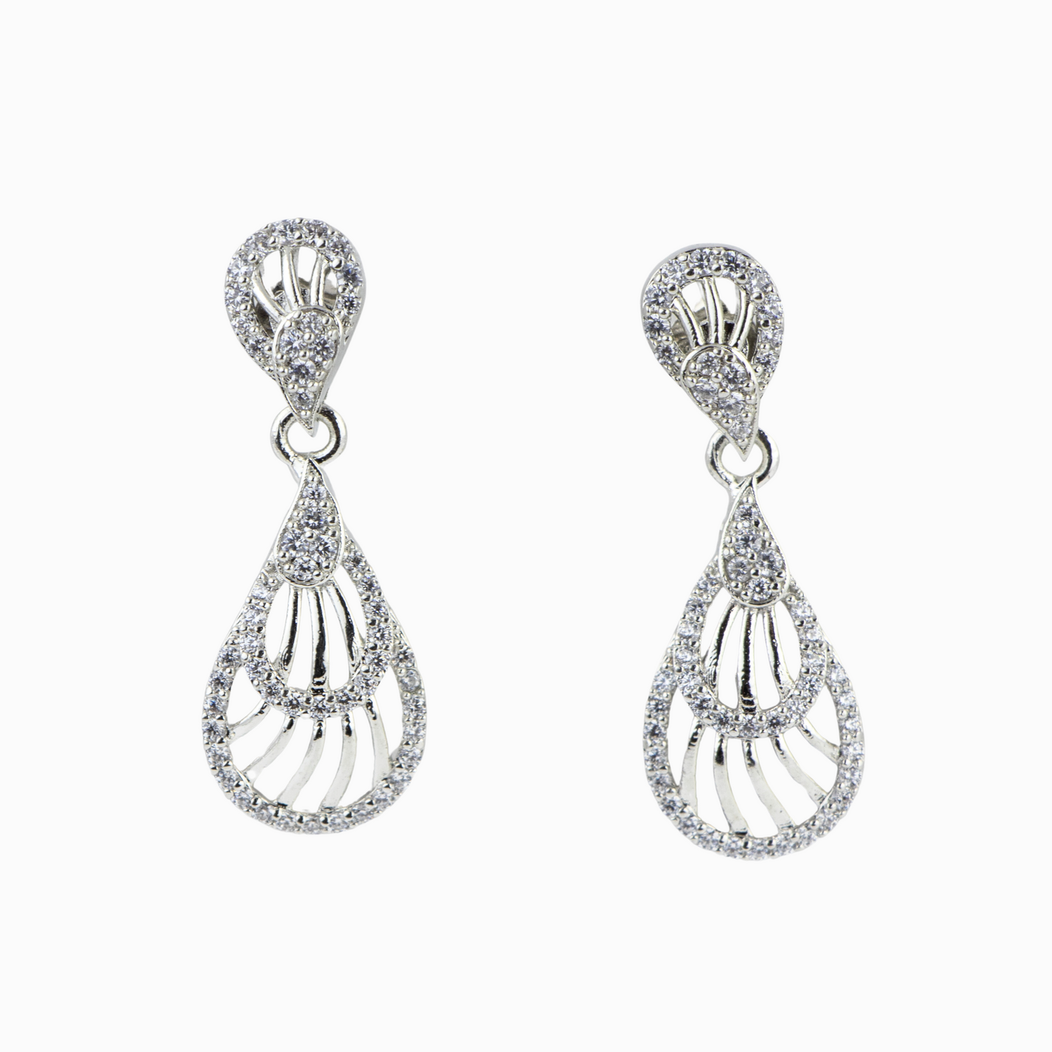 Dewy Drops Silver Earrings