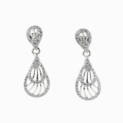 Dewy Drops Silver Earrings