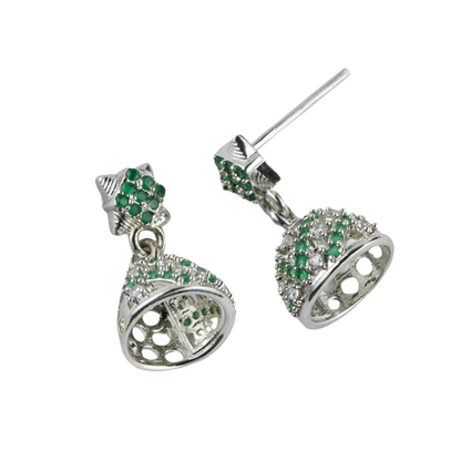 Naaz Silver Jhumki