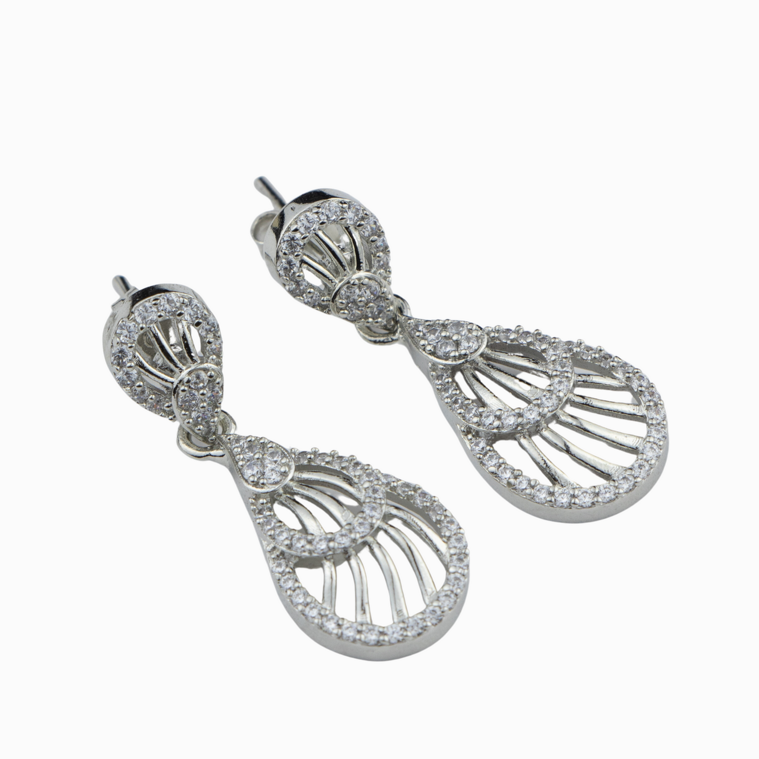 Dewy Drops Silver Earrings