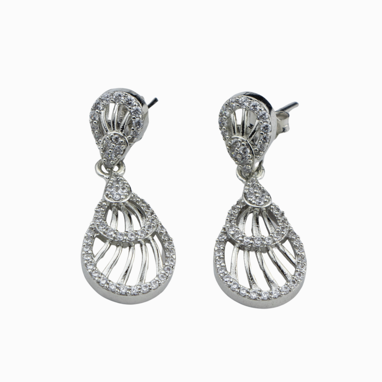 Dewy Drops Silver Earrings