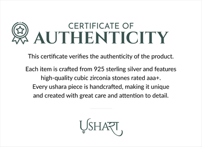 Gulnar Silver Jhumki