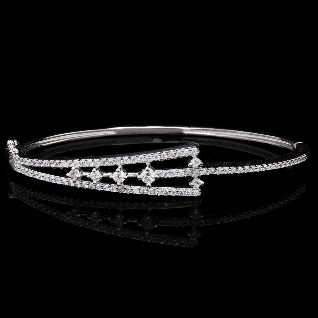 Modern Art Silver Bracelet