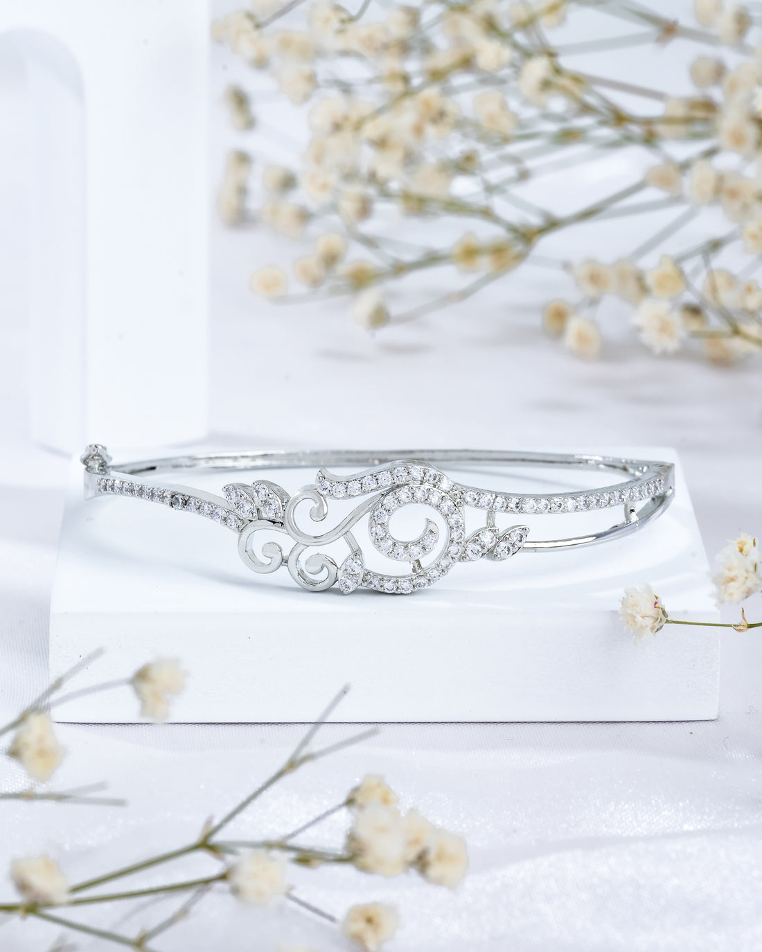 Ocean Ripple Silver Bracelet
