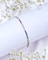 Rainbow Tennis Silver Bracelet