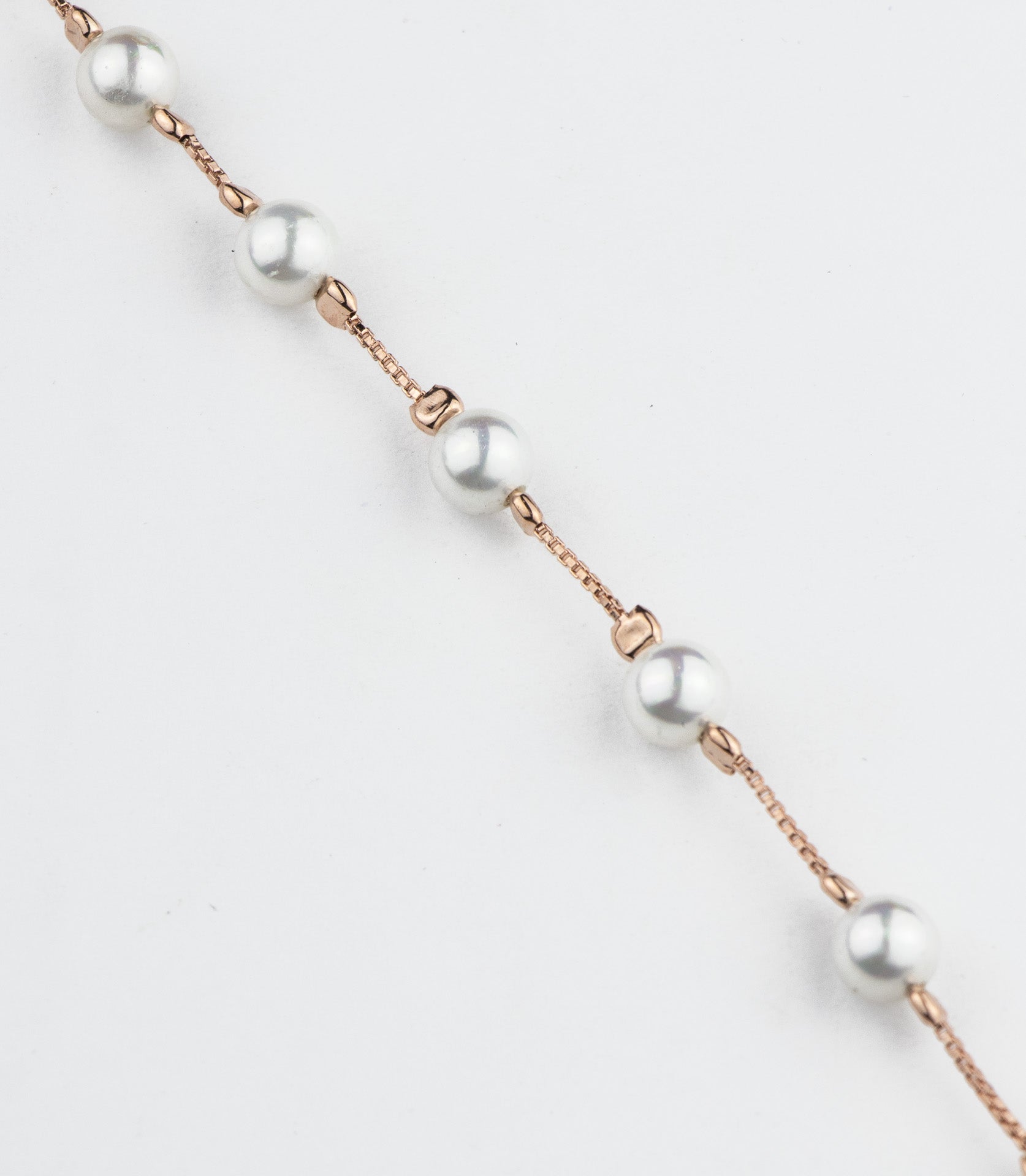 Nine-Pearl Silver Bracelet