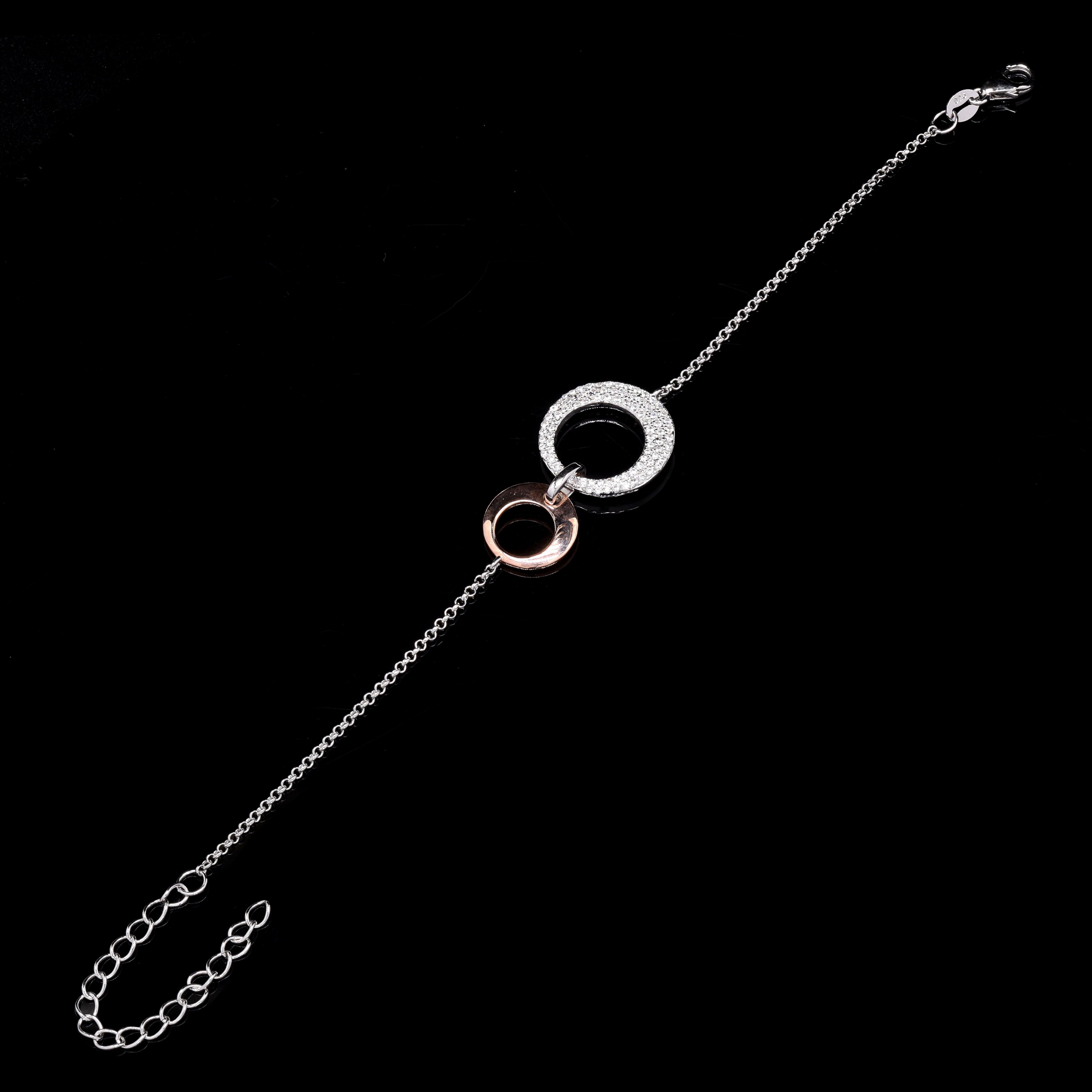 Orbit Duo Silver Bracelet